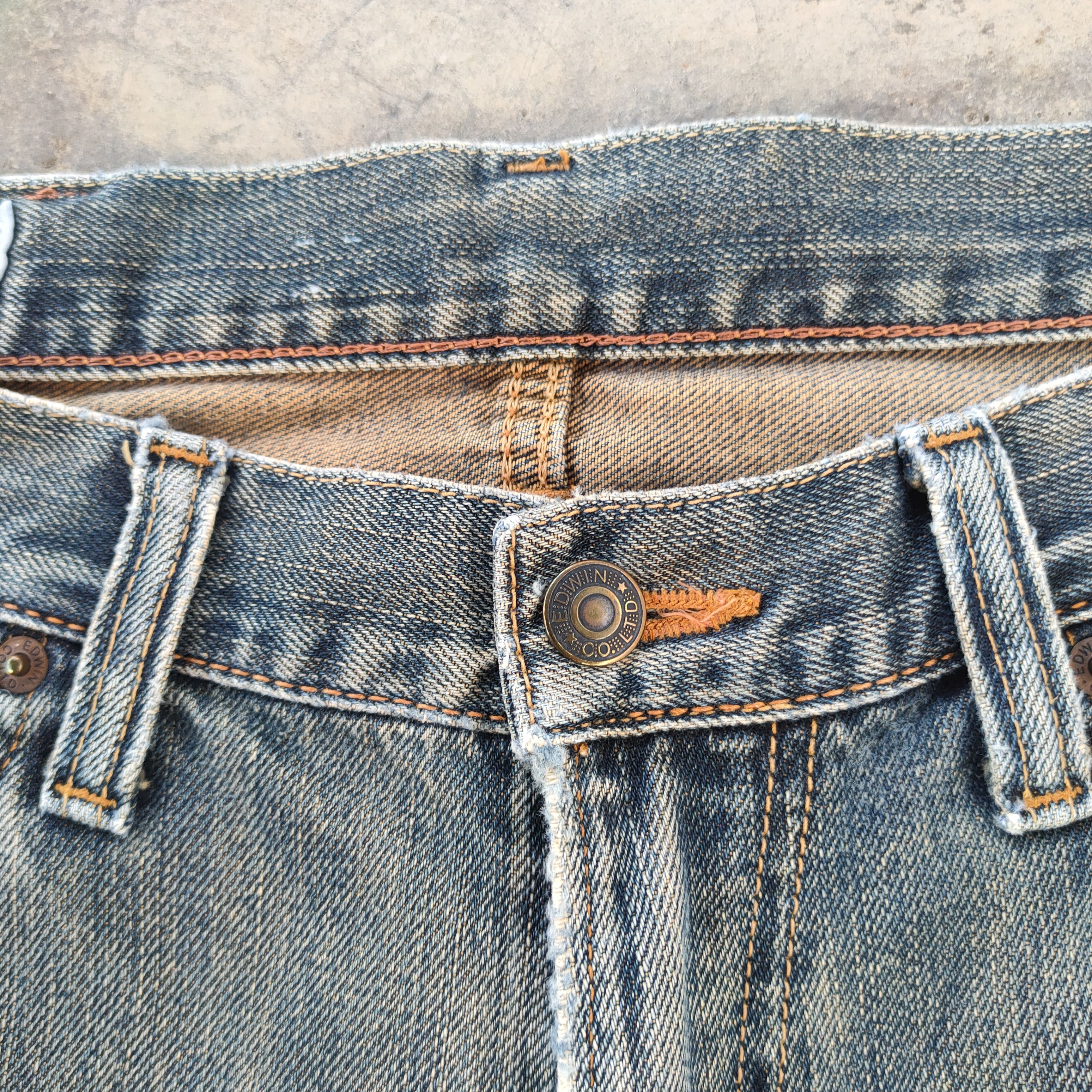 Edwin VINTAGE EDWIN 404 RUSTY FADED JEANS DENIM PANTS Size US 33 - 5 Thumbnail