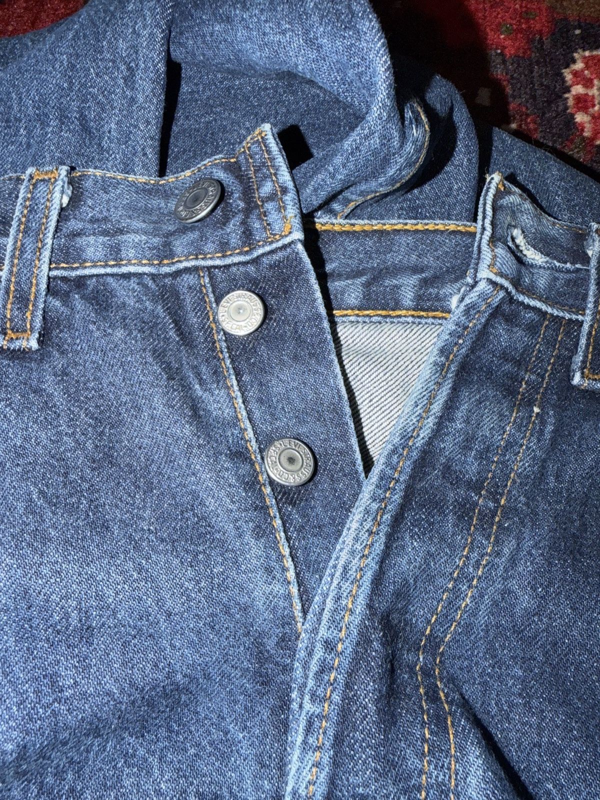 Levi's 🔥Rare Vintage 80s Levis 501 Sample Pair Button 273 Size US 29 - 5 Thumbnail