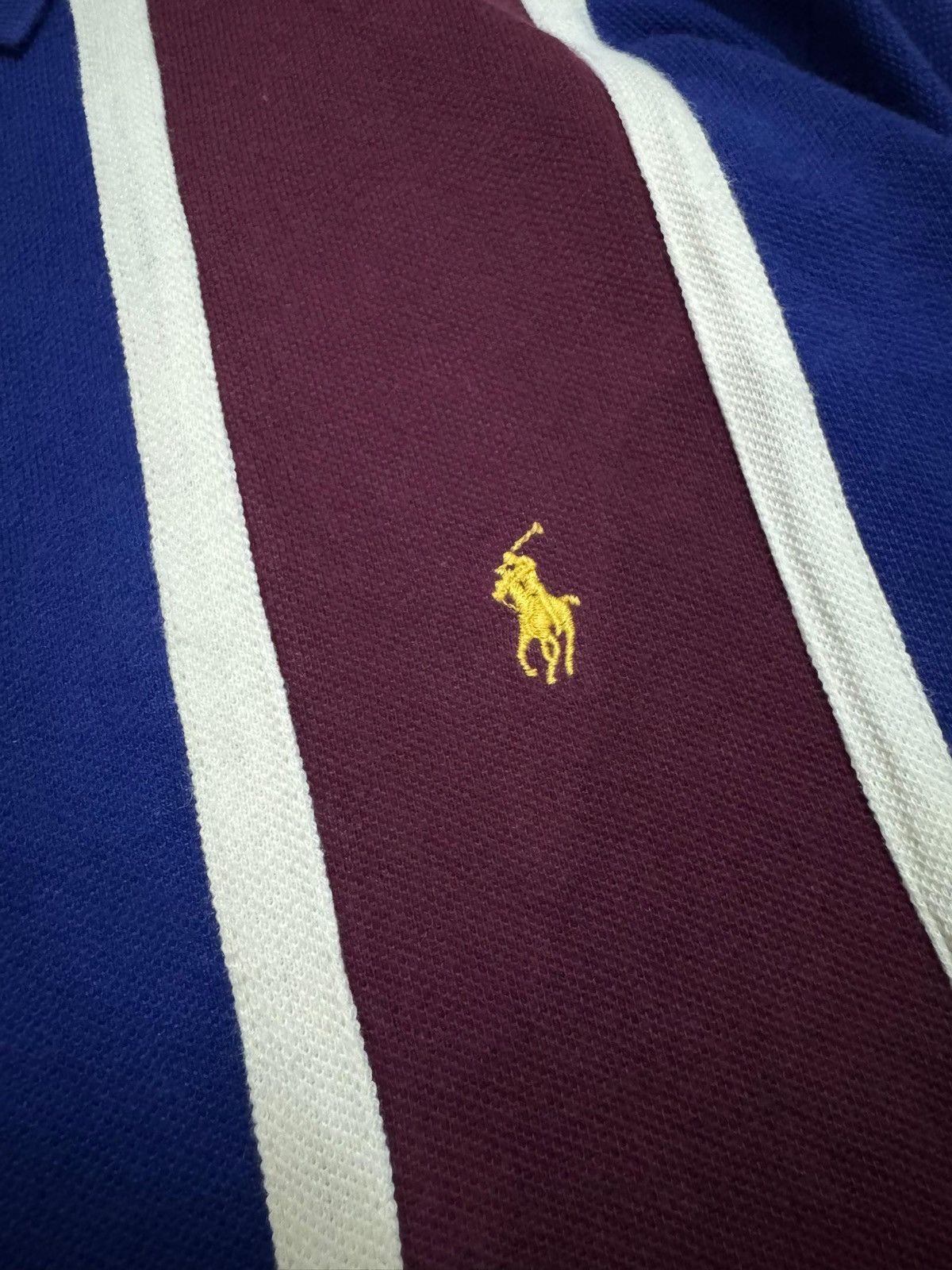 Polo Ralph Lauren Vintage 90s Polo Ralph Lauren Long Sleeve Striped Polo Shirt Size US M / EU 48-50 / 2 - 7 Thumbnail