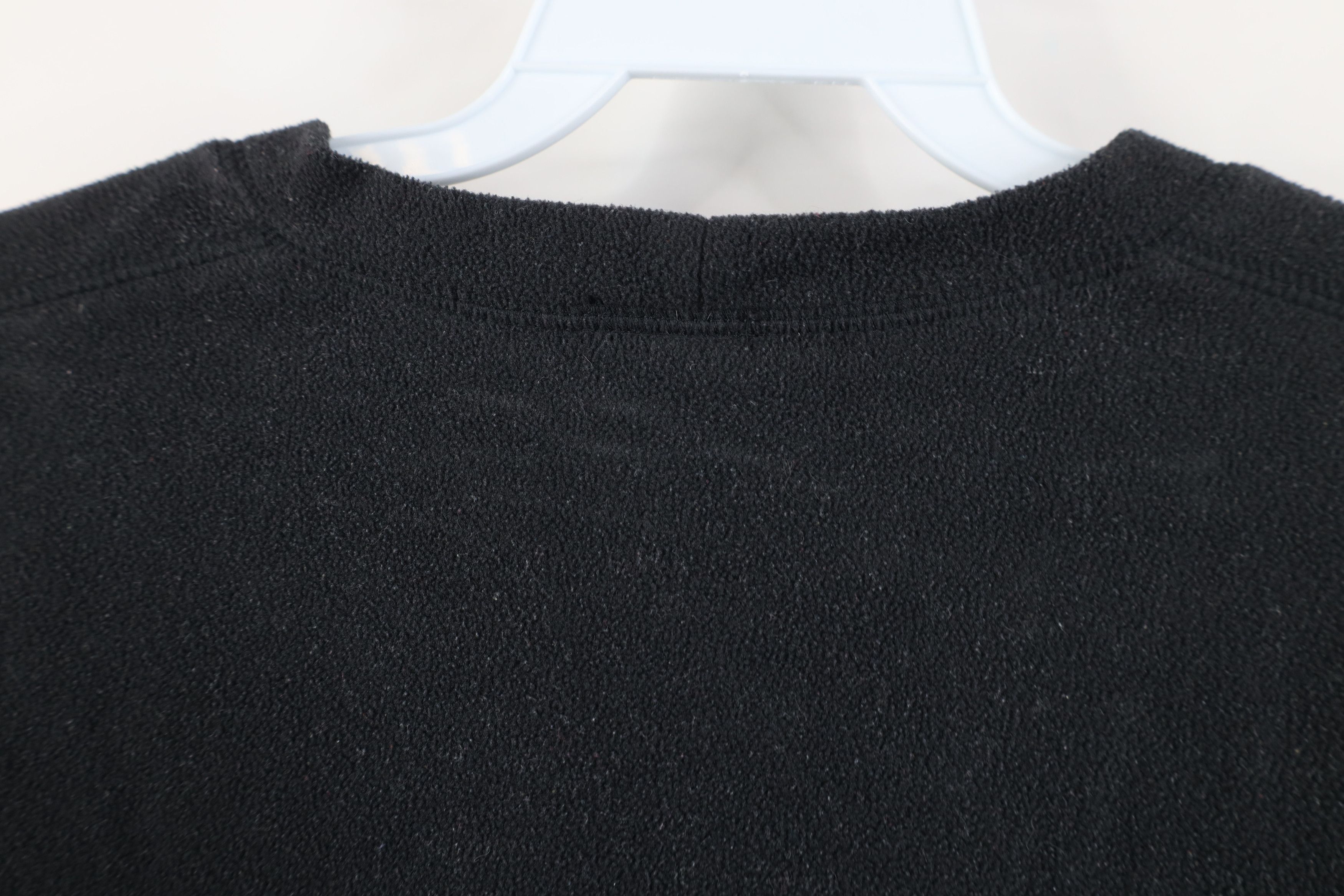 Nike Vintage Y2K Nike Mini Swoosh Fleece Crewneck Sweater Black Size US L / EU 52-54 / 3 - 11 Thumbnail
