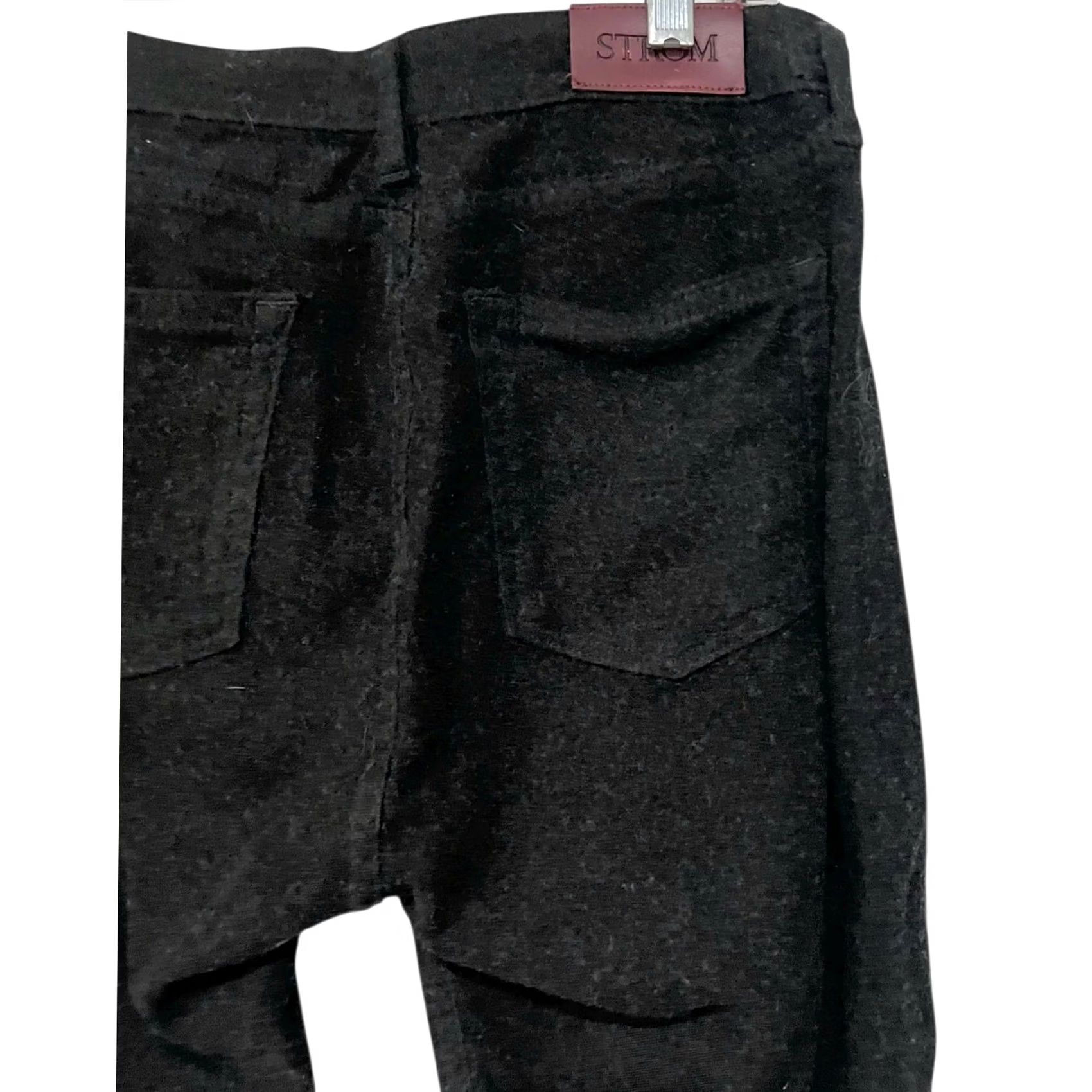 Vintage Strom Womens Dress Pants Dark Gray Mid Rise Flat Front Straight Leg Career Sz S Mens Womens Girls? Size 28" / US 6 / IT 42 - 5 Thumbnail