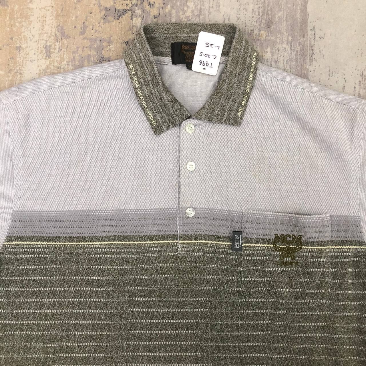 MCM T496 MCM LEGERE STRIPPED POLO SHIRTS Size US M / EU 48-50 / 2 - 3 Thumbnail