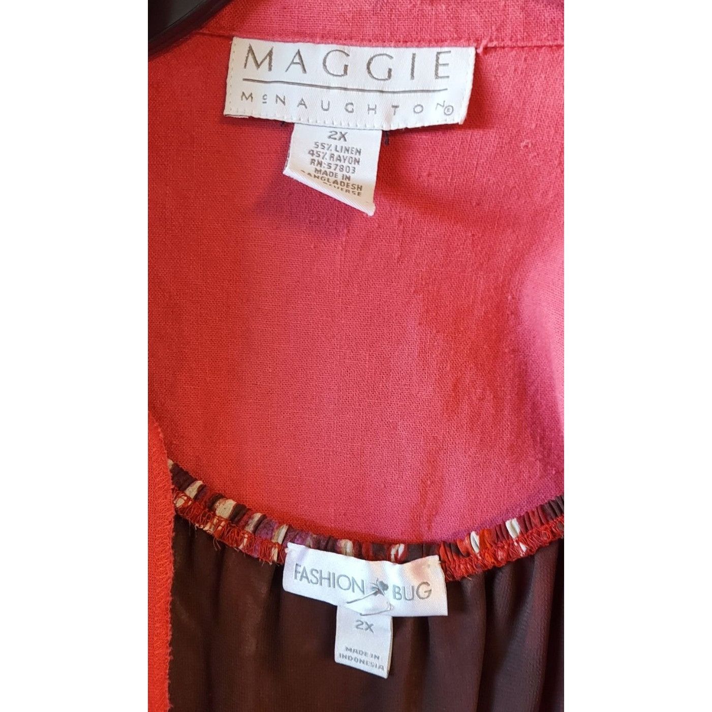 Other Womens Plus Size 2X 1-Pink Linen Cardigan 1-Belt 1-Chiffon D Size XXL / US 16-18 / IT 52-54 - 6 Thumbnail