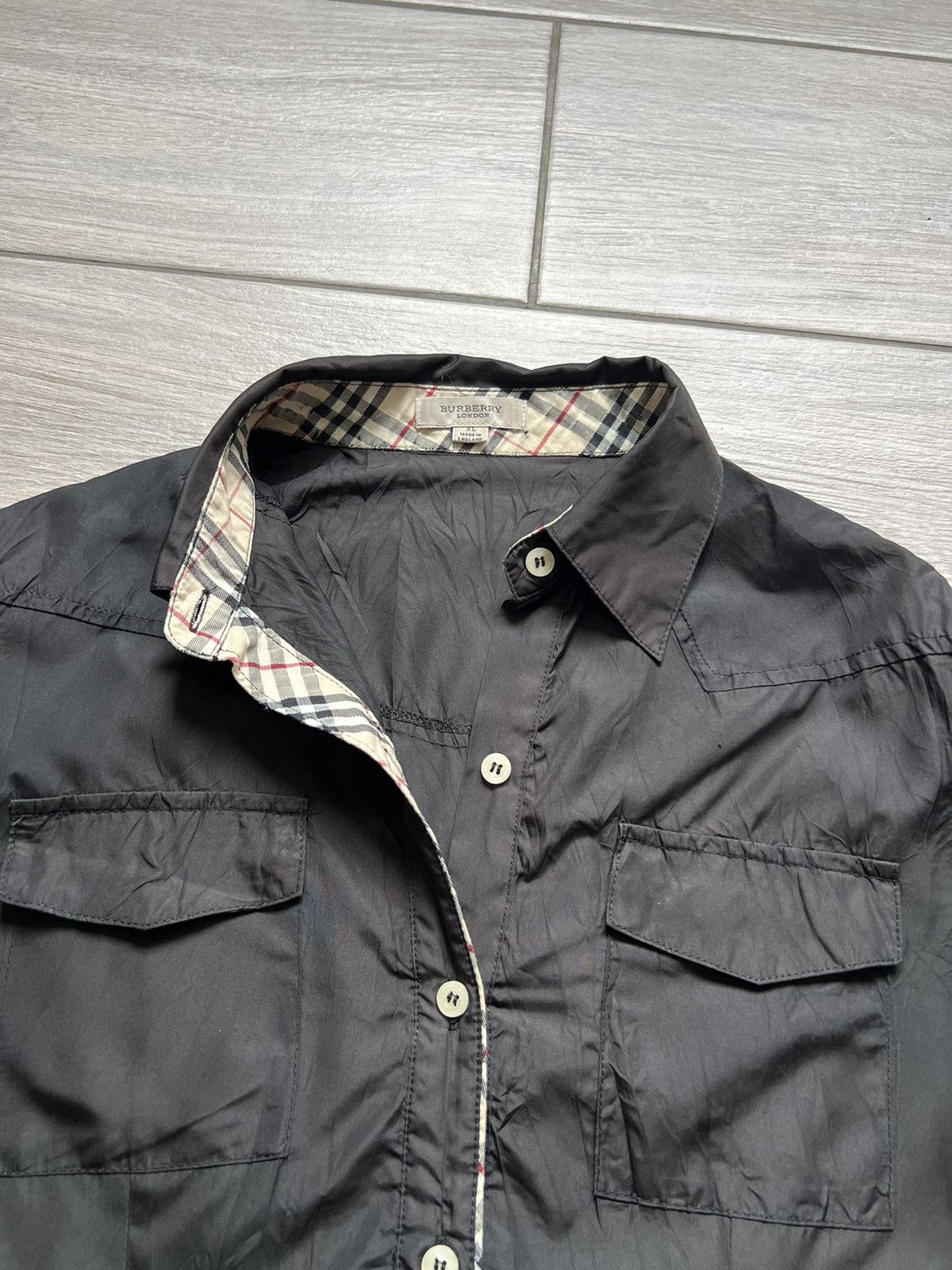 Burberry Burberry Shirt Nova Check Black Size L / US 10 / IT 46 - 2 Thumbnail