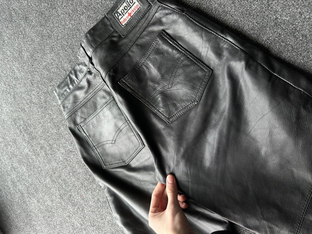 Apollo APOLLO 🚨SWISS DESIGN leather pants motorcycles LUXURY Y2K Size 27" / US 4 / IT 40 - 14 Thumbnail