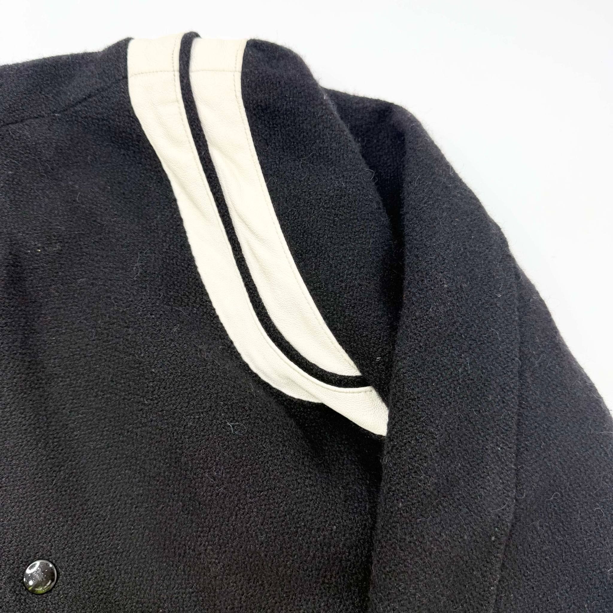 Hedi Slimane × Saint Laurent Paris SAINT LAURENT BLACK WOOL TEDDY JACKET - IT46 Size US S / EU 44-46 / 1 - 3 Thumbnail