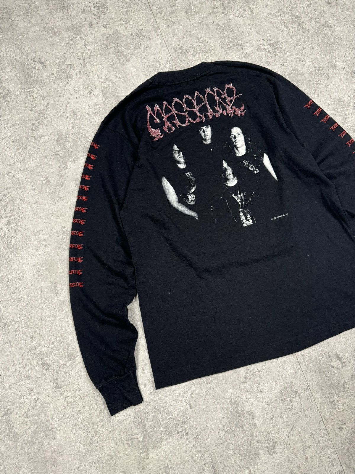Band Tees RARE 1991 Massacre From Beyond Long Sleeve Size L Size US L / EU 52-54 / 3 - 14 Thumbnail