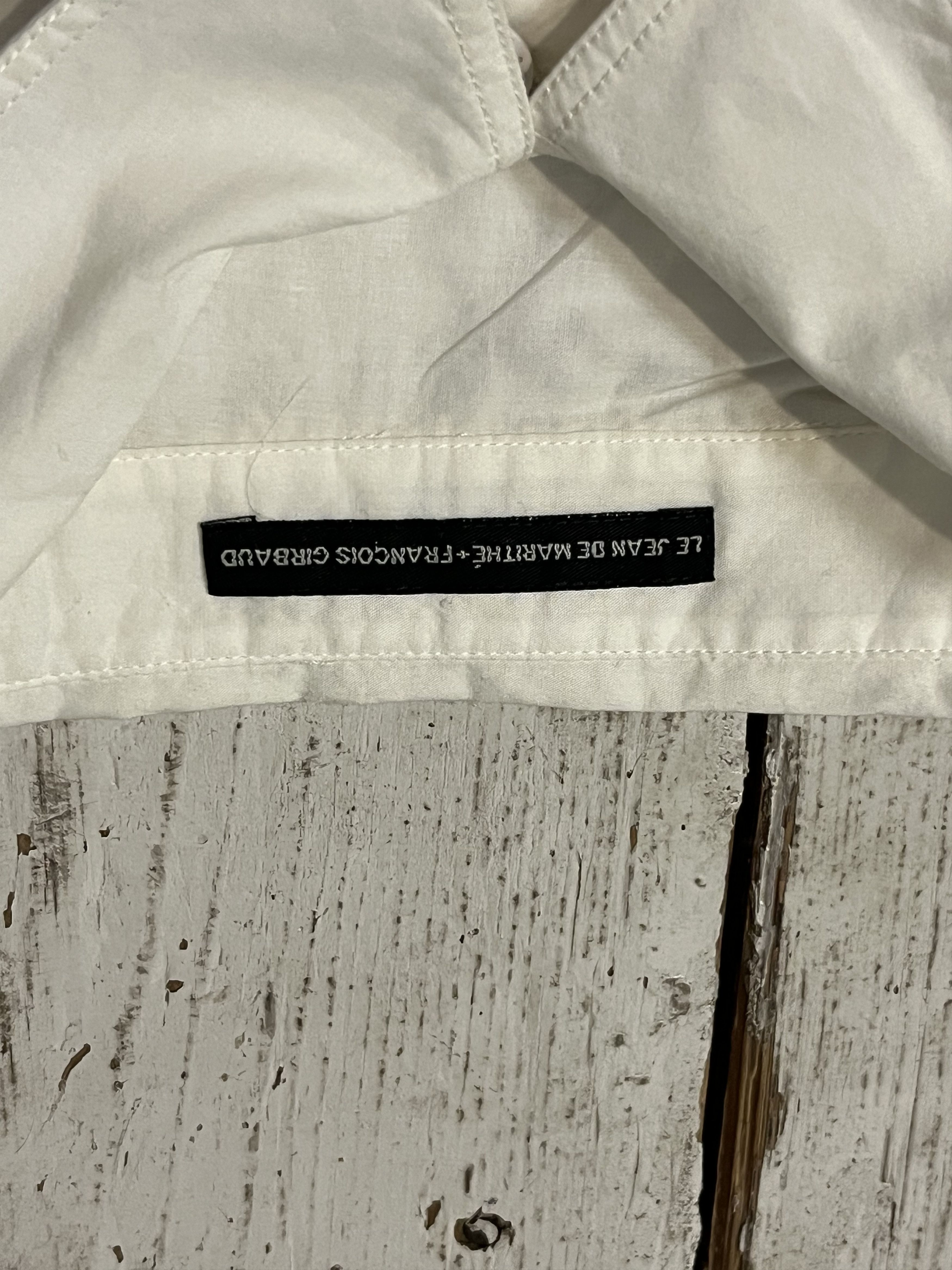 Designer × Marithe + Francois Girbaud × Vintage 90s Vintage Marithe Francois Girbaud White Lace Mesh Shirt Size S / US 4 / IT 40 - 6 Thumbnail