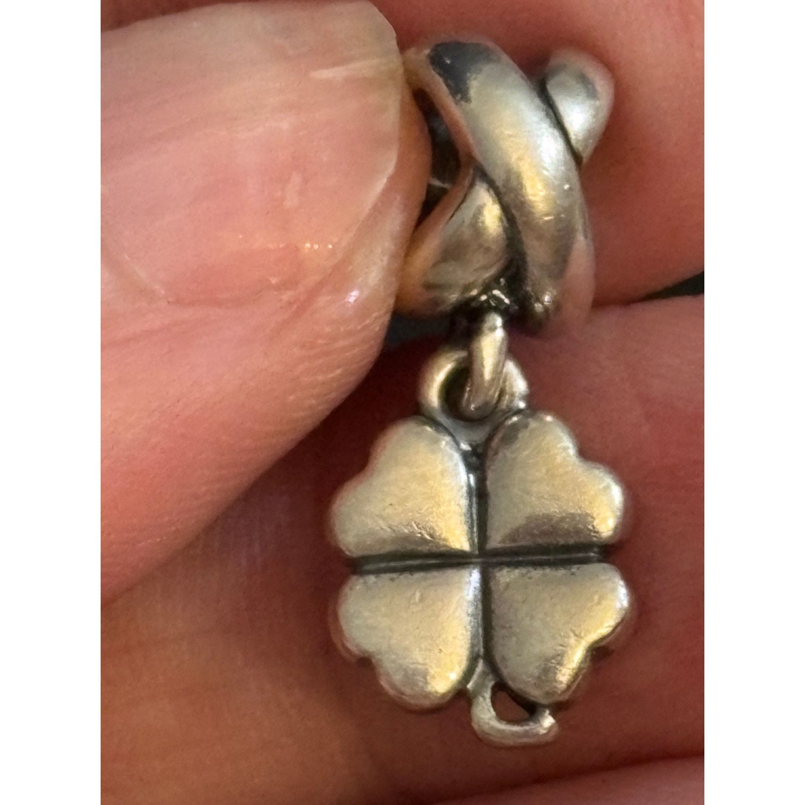 pandora Pandora S925 ALE Four Leaf Clover Charm Sterling Silver Size ONE SIZE - 3 Thumbnail