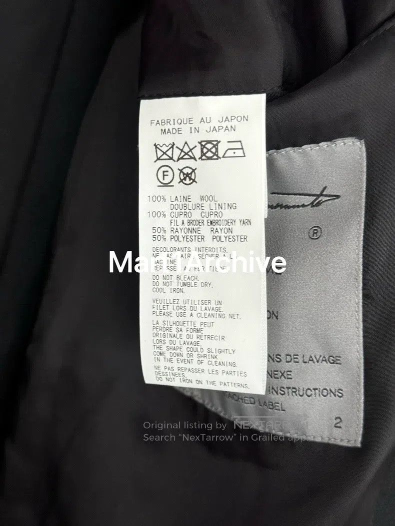 Yohji Yamamoto YOHJI YAMAMOTO Miyazawa Rei Dr.Jkt Coat Size M / US 6-8 / IT 42-44 - 7 Thumbnail