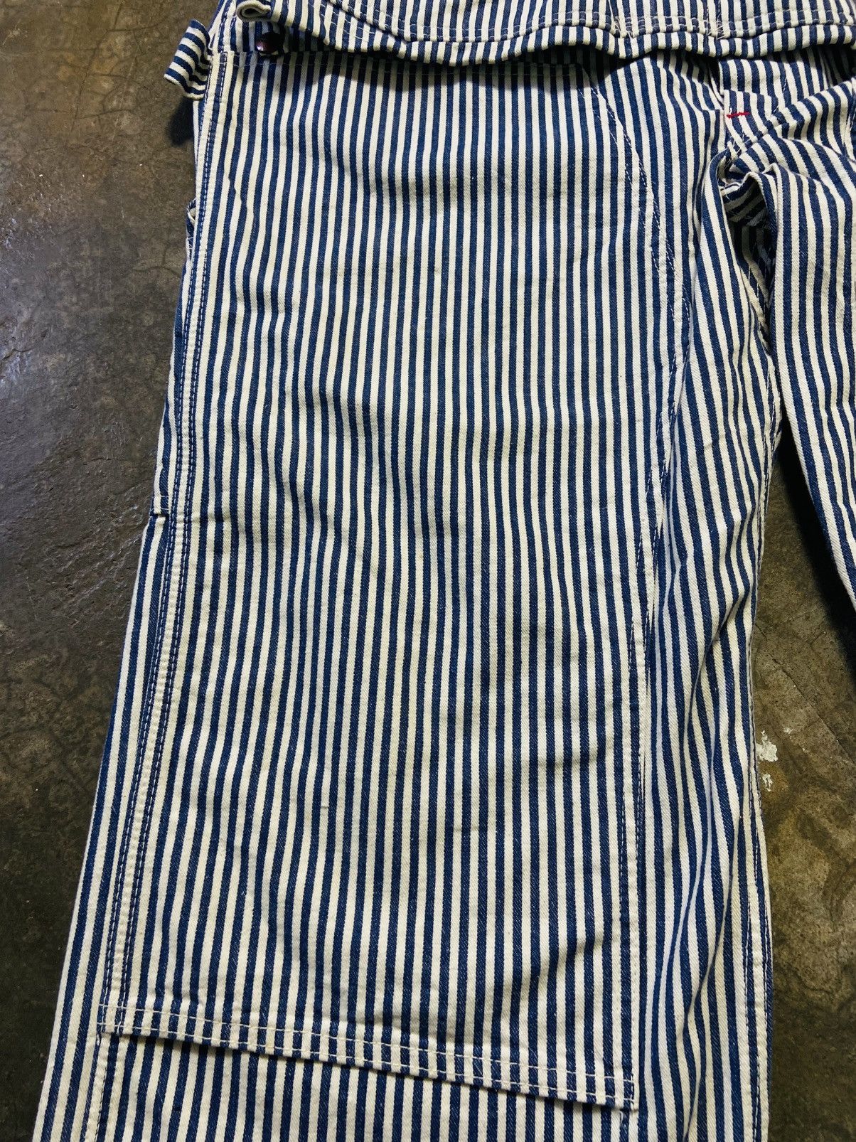 Original Montgomery Vintage Ward Montgomery Double Knee Hickory Jumpsuit Size US 38 / EU 54 - 14 Thumbnail