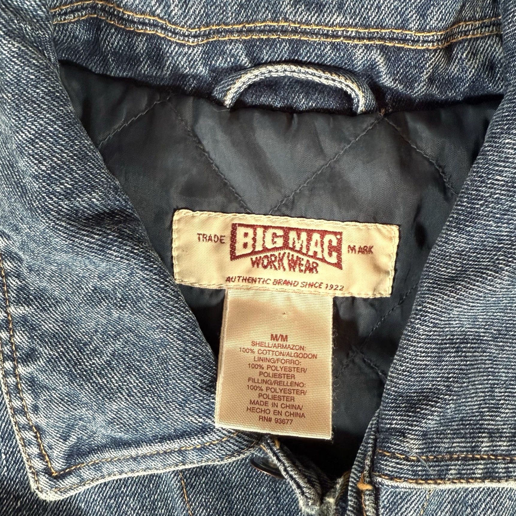 Vintage VINTAGE Big Mac Denim Trucker Jacket Mens M Oversized Workwear Blue Size US M / EU 48-50 / 2 - 3 Thumbnail