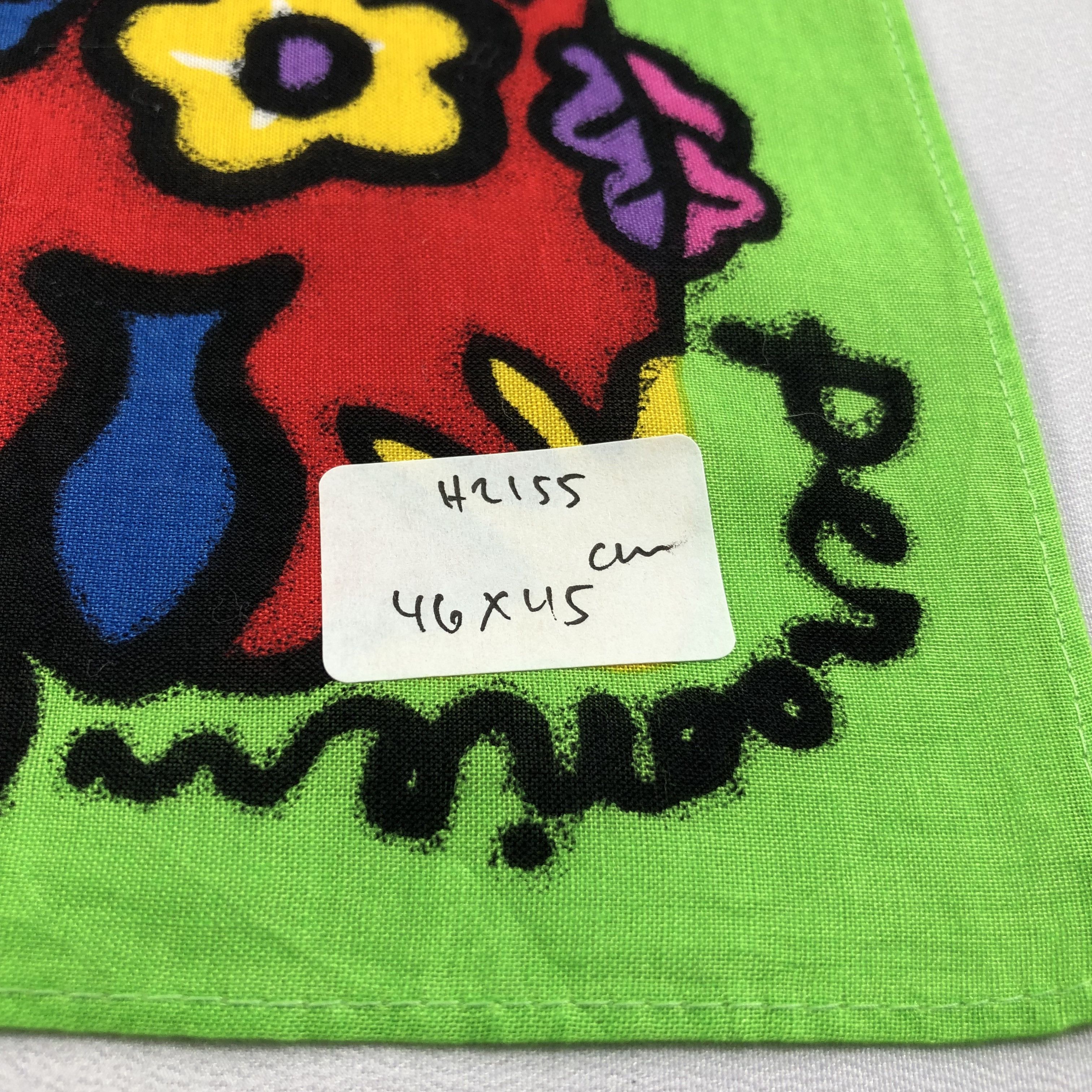 Vintage Pereorien Abstract Handkerchief Neckerchief Bandana H2155 Size ONE SIZE - 7 Thumbnail