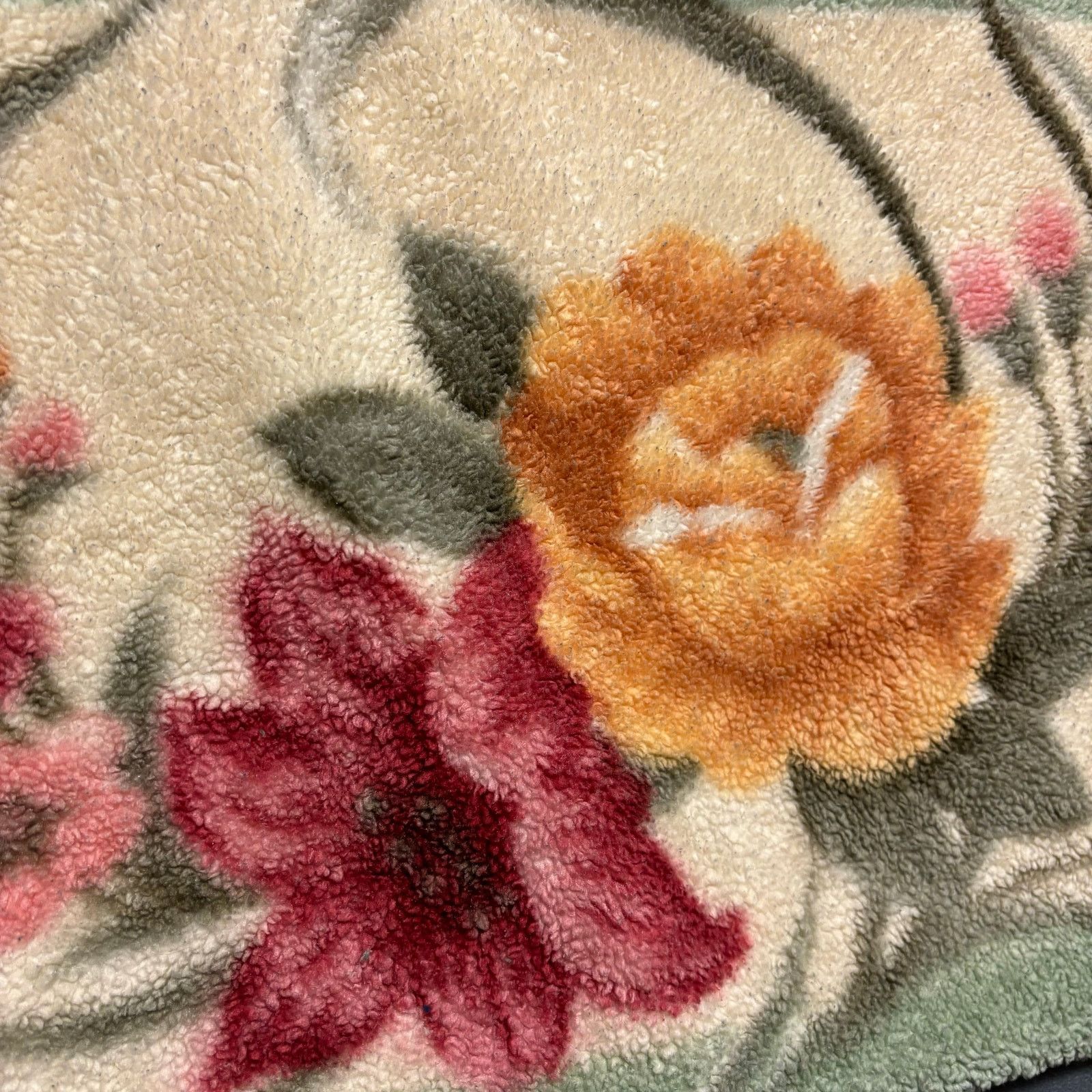 Other Vintage Gold Crown Pillowcase Single Burnout Floral Teddy Size ONE SIZE - 5 Thumbnail