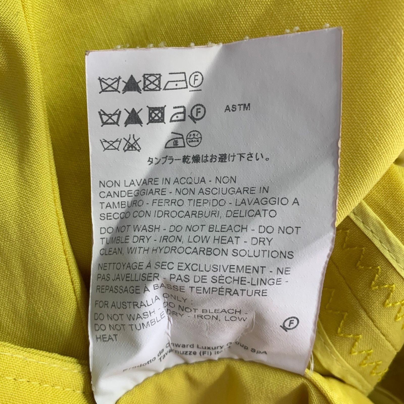 Rochas ROCHAS Size L Neon Yellow Wool Cropped Casual Pants Size 32" / US 10 / IT 46 - 6 Thumbnail