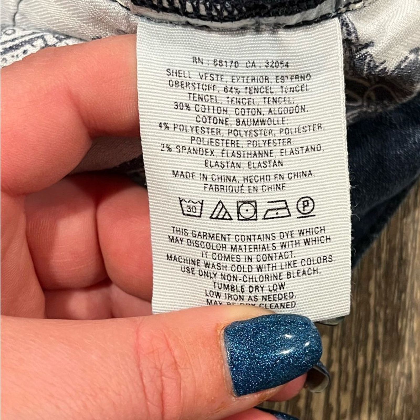 Anthropologie Pilcro The Letterpress Skinny Jeans Script Frayed Mid Rise Size 26" / US 2 / IT 38 - 7 Thumbnail