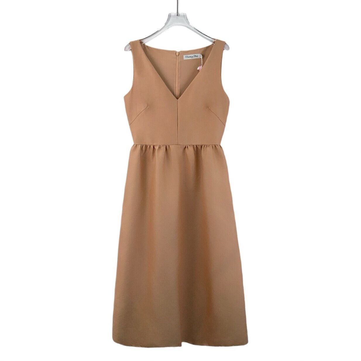 Dior christian dior beige wool silk sleeveless dress Size M / US 6-8 / IT 42-44 - 1 Thumbnail