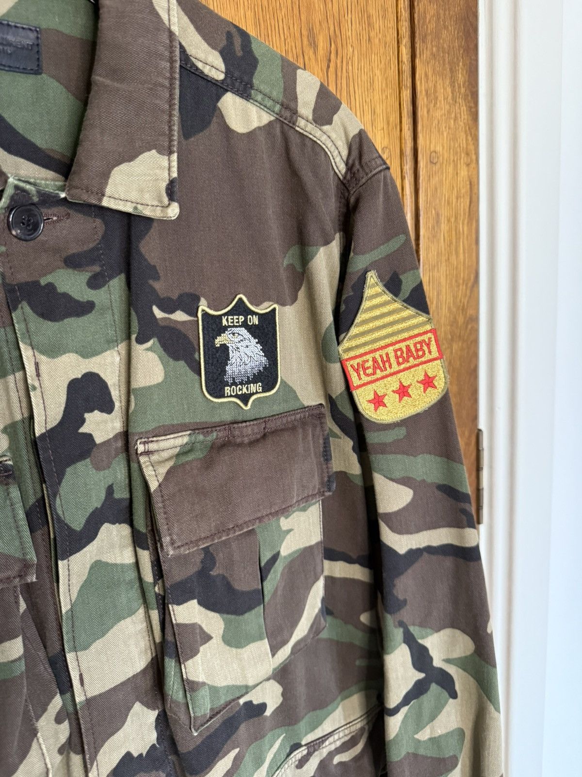 Saint Laurent Paris SS16 Saint Laurent camo yeah baby jacket Hedi Slimane L surf Size US L / EU 52-54 / 3 - 11 Thumbnail