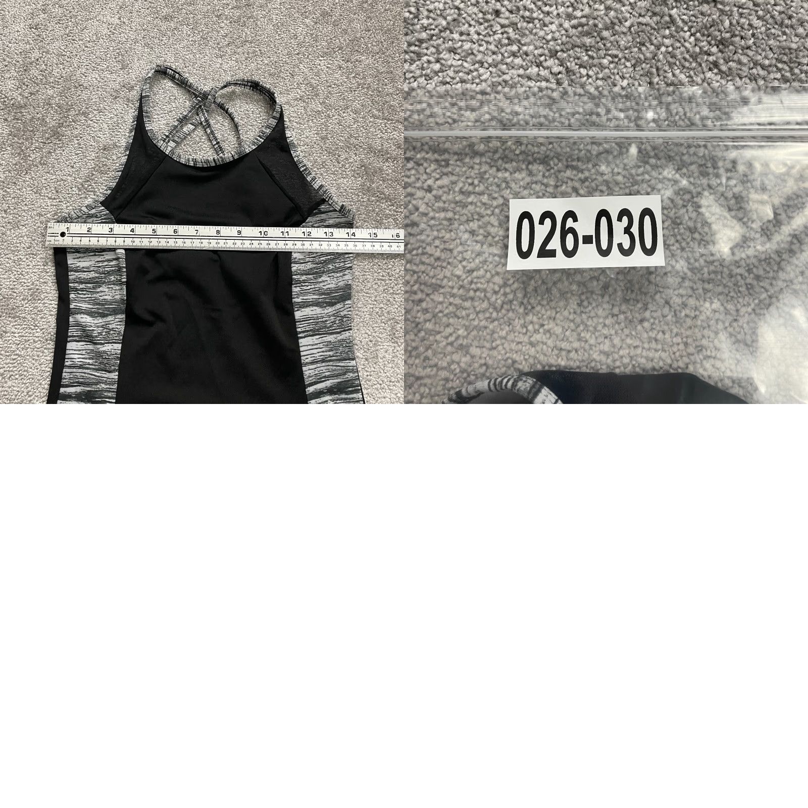 Vintage LA + Image Tank Women Medium Black Halter Crisscross Back Active Sports Size M / US 6-8 / IT 42-44 - 8 Thumbnail