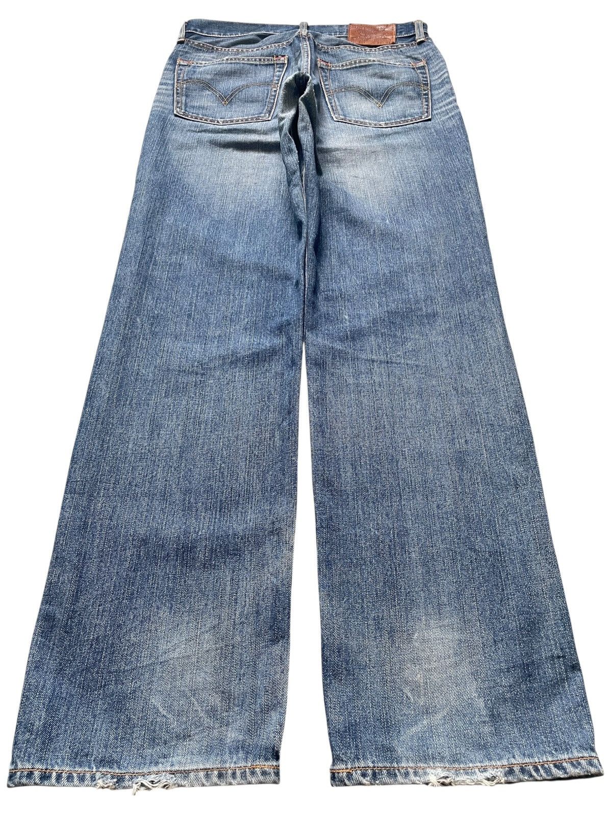 Levi's Vintage 90s Levis 702 Faded Wash Distressed Loose Jeans Size US 32 / EU 48 - 2 Thumbnail