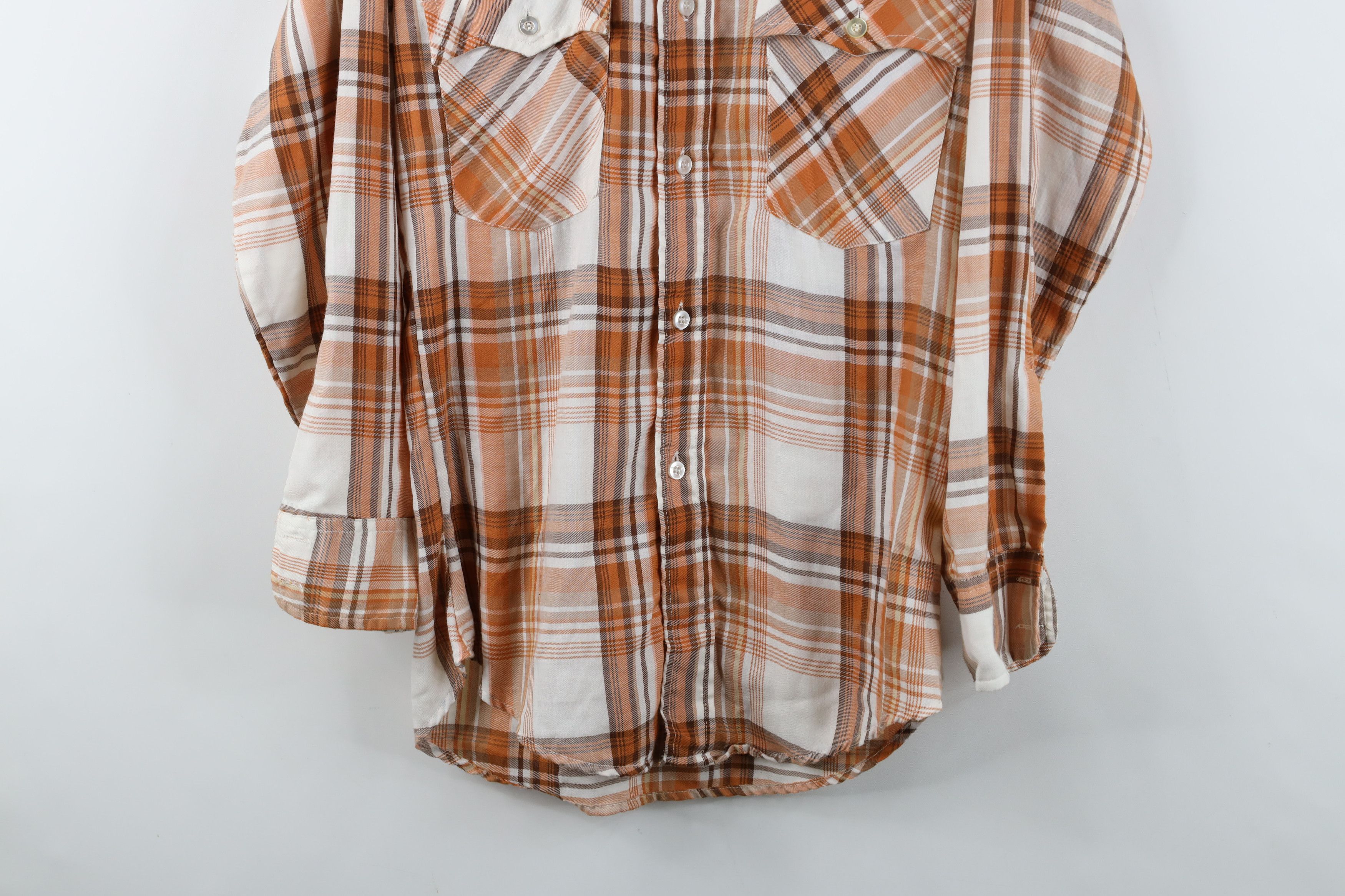 Levi's Vintage 70s Levis Western Cowboy Flannel Button Shirt USA Size US S / EU 44-46 / 1 - 3 Thumbnail