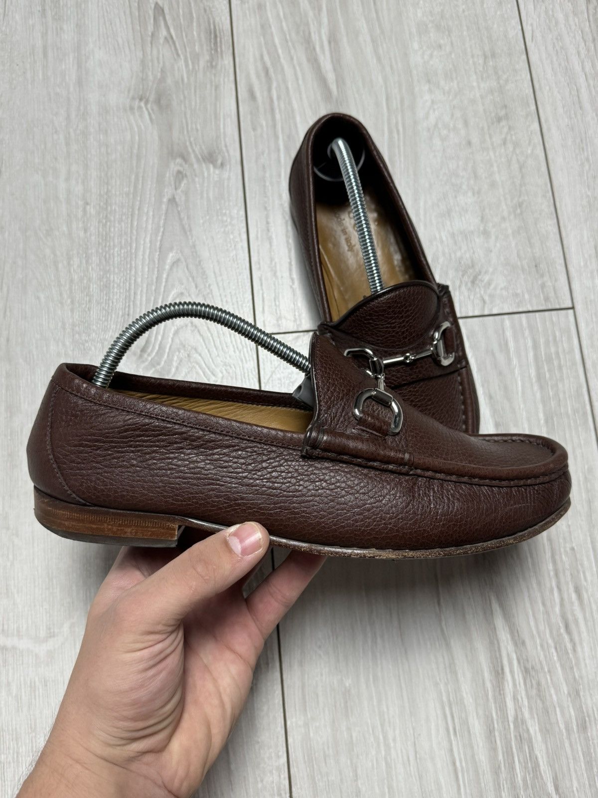 Gucci × Vintage Gucci Vintage Leather Mules Brown Colour Luxury Style Size US 8.5 / IT 38.5 - 3 Thumbnail