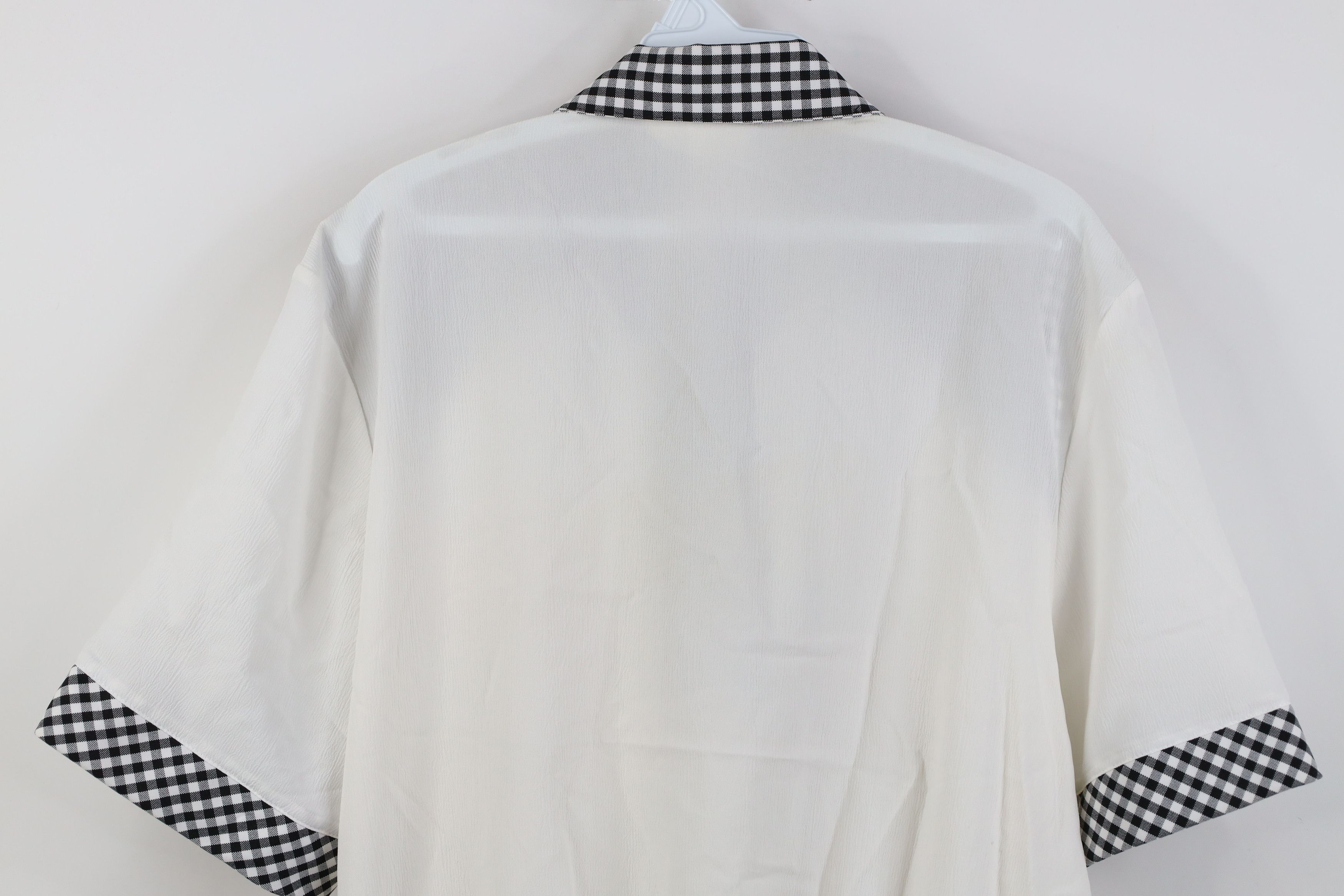 Vintage Vintage 90s Streetwear Gingham Plaid Pullover Polo Shirt USA Size M / US 6-8 / IT 42-44 - 13 Thumbnail
