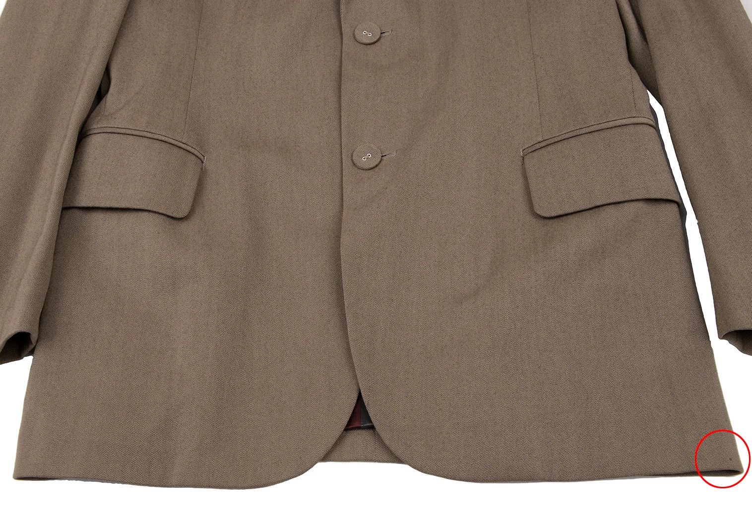 Jean Paul Gaultier Wool and Rayon Stripe 2B Jacket in Beige Size 48 Size US M / EU 48-50 / 2 - 12 Thumbnail
