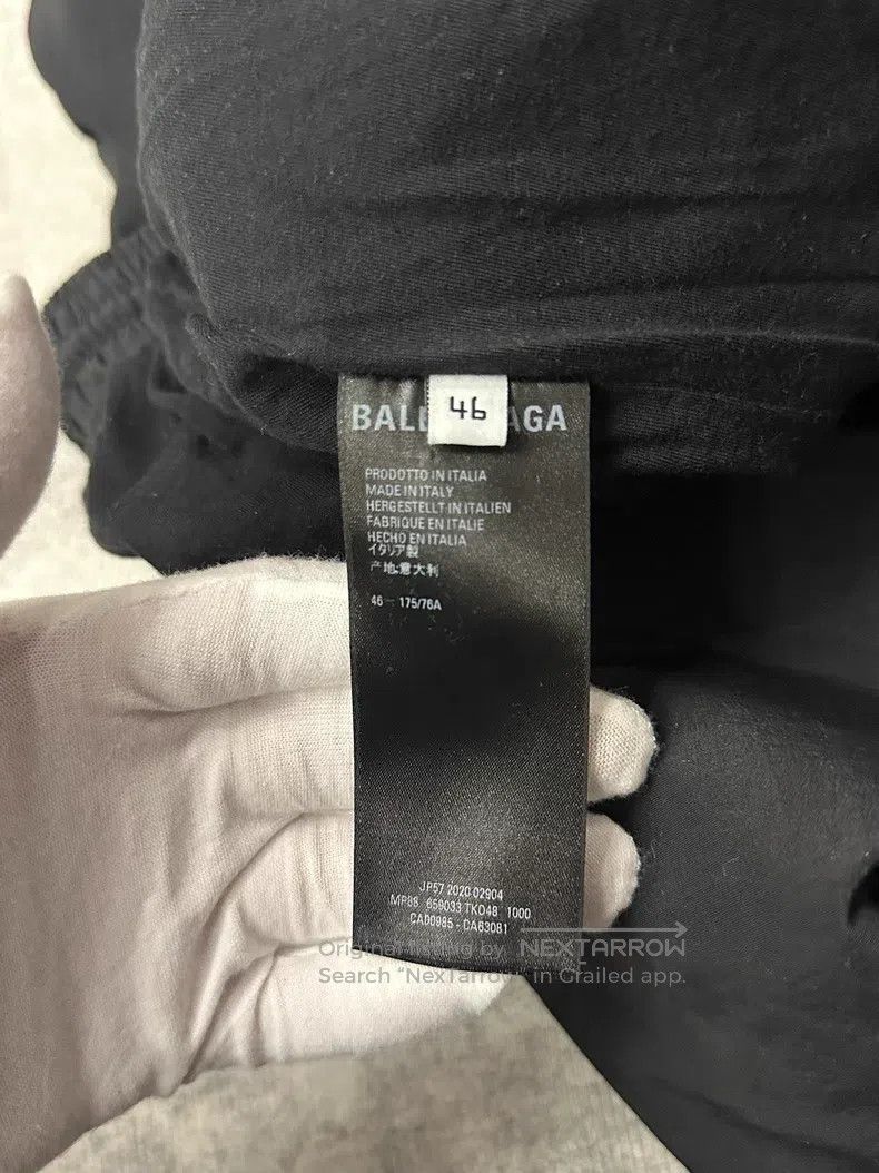 Balenciaga Balenciaga Black Side Stripe Embroidered Logo Pants Size US 30 / EU 46 - 5 Thumbnail