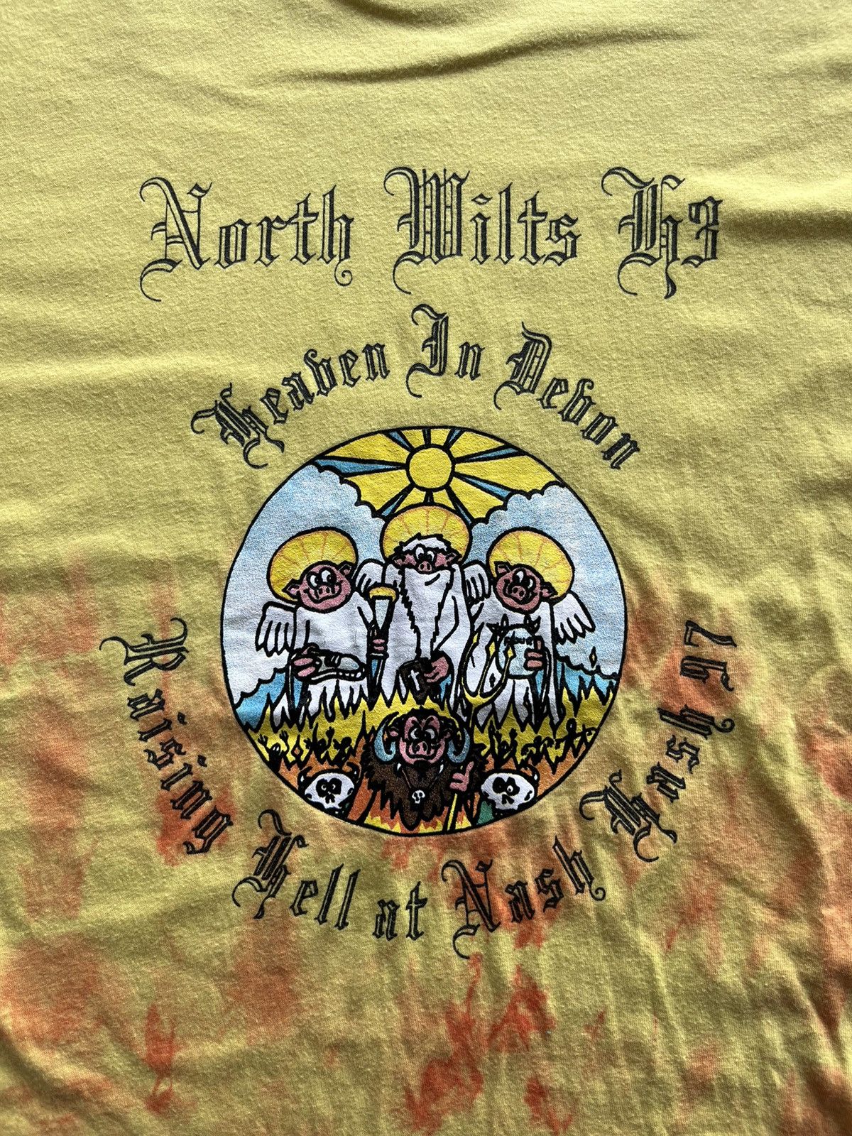 Vintage Vintage North Wilts H3 heaven in Devon 97’s festival Tshirt Size US XL / EU 56 / 4 - 6 Thumbnail