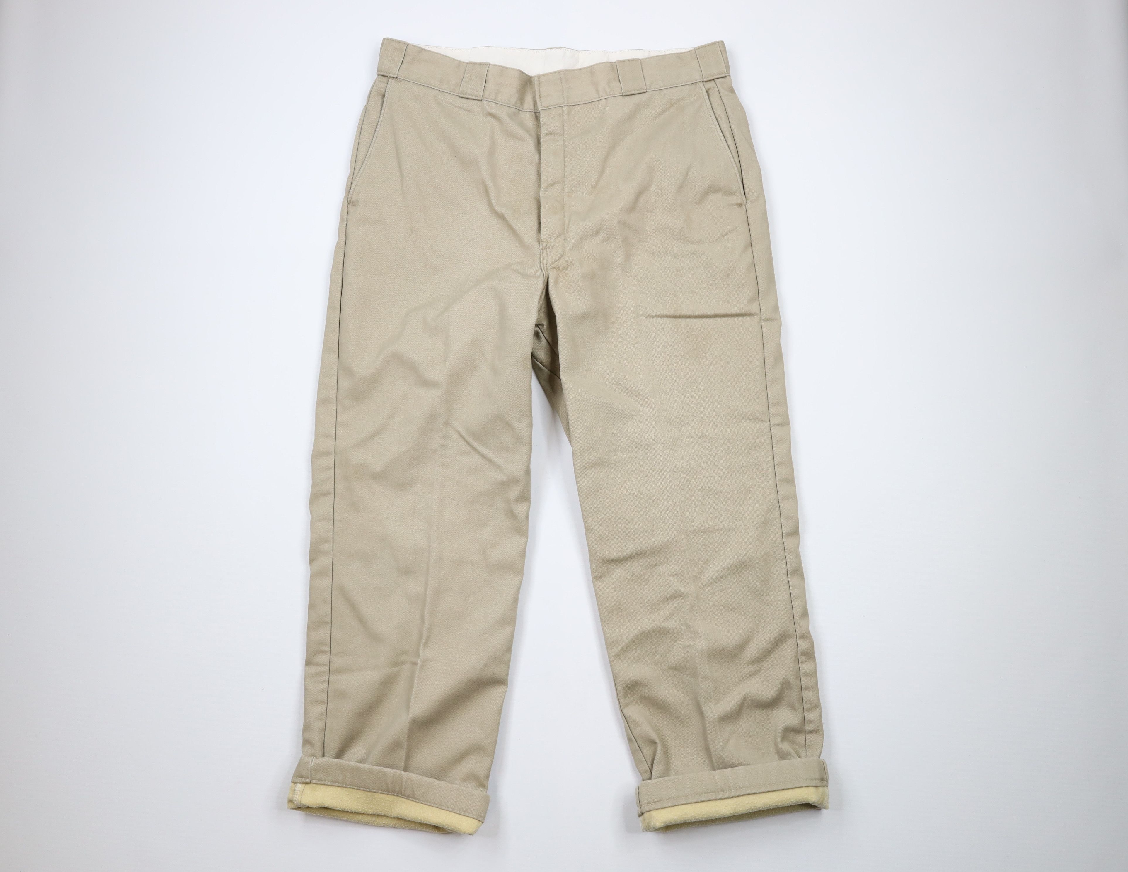 Dickies × Vintage Vintage 70s Dickies Chamois Cloth Lined Wide Leg Pants USA Size US 36 / EU 52 - 5 Thumbnail
