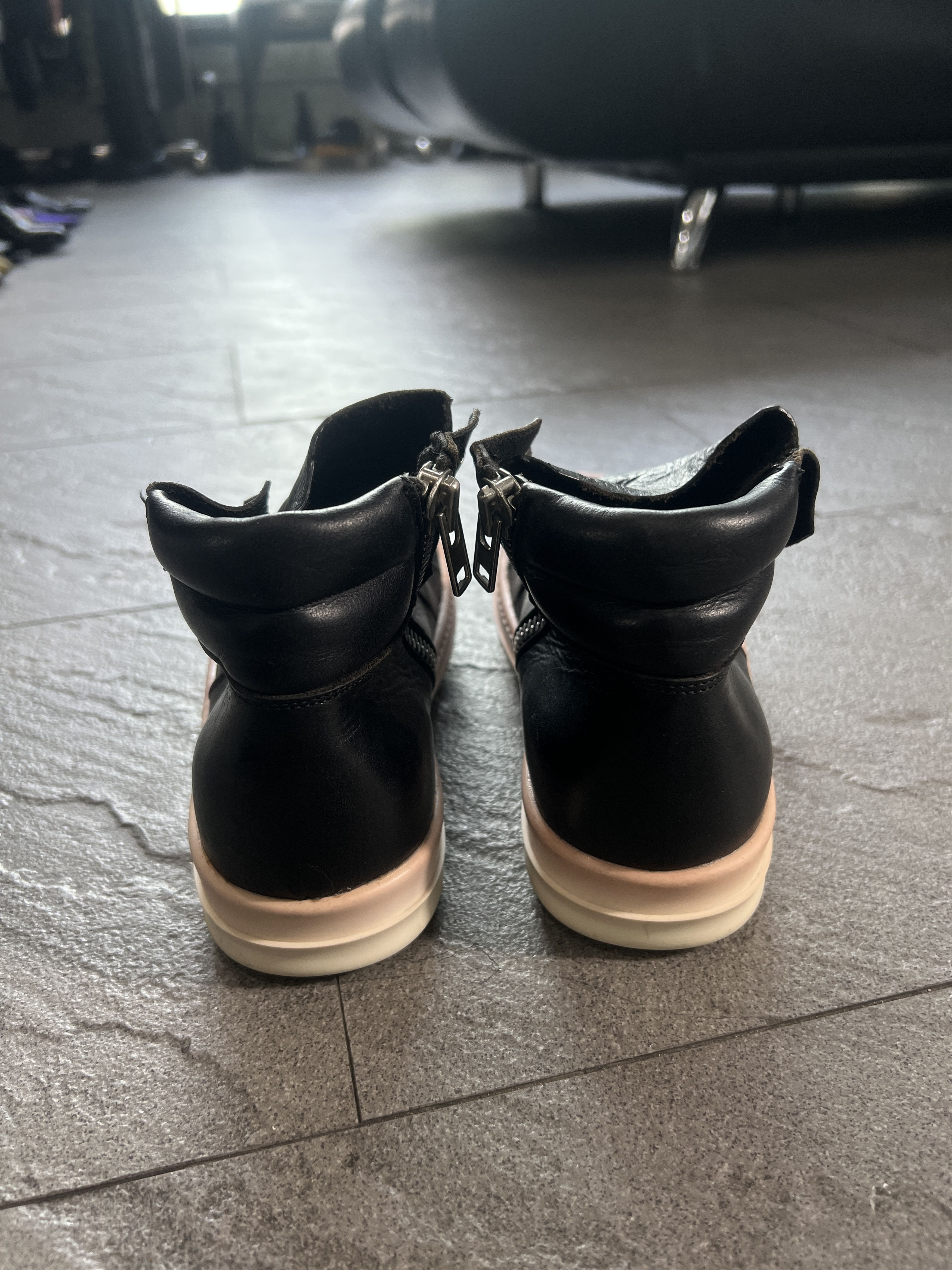 Rick Owens Rick Owens Leather Side Zip Sneakers Black EU36.5 Size US 5.5 / IT 35.5 - 5 Thumbnail