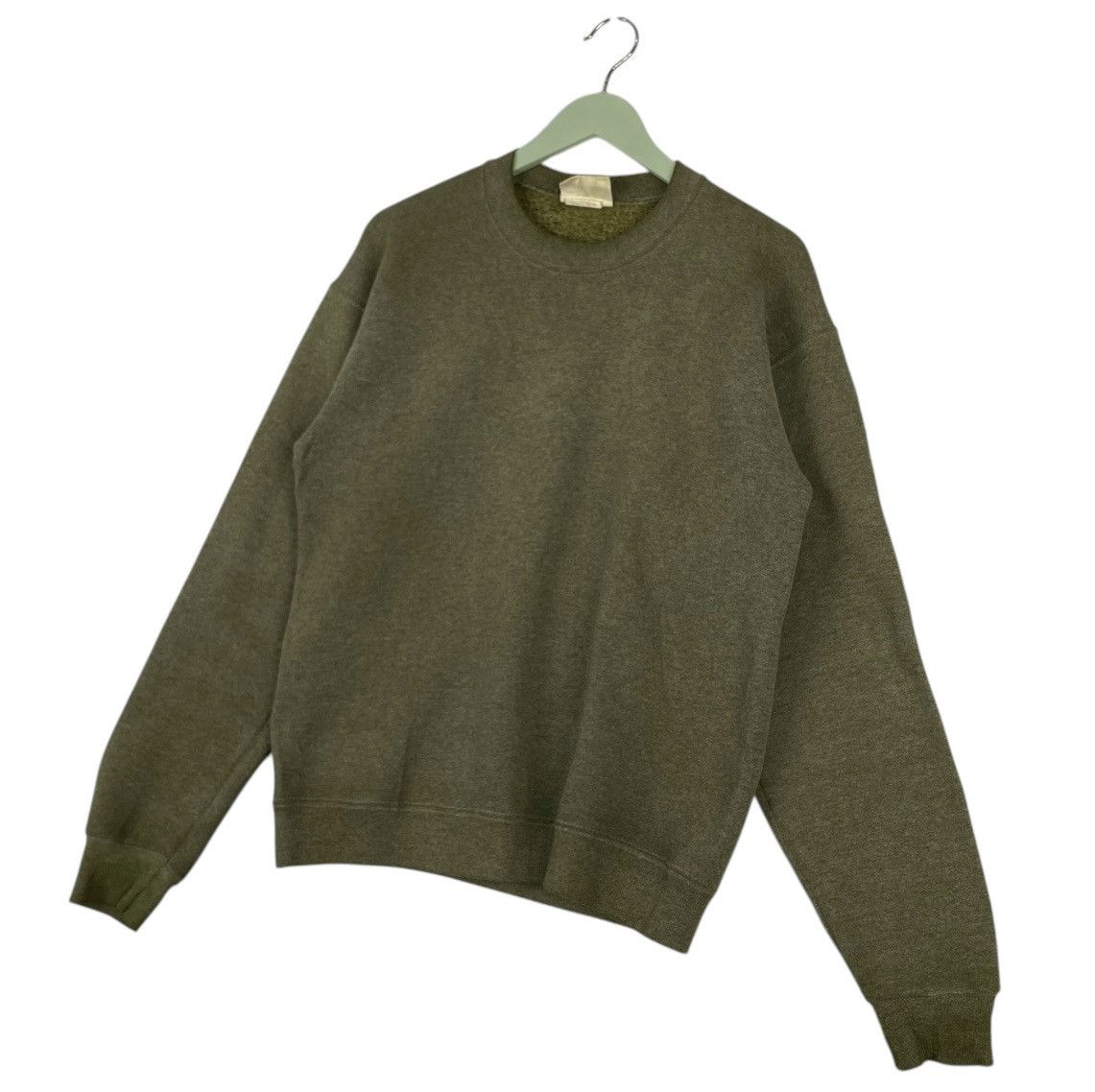Designer × Vintage Vintage Rare IKIJI Crewneck fleece sweatshirt in dark olive Size US M / EU 48-50 / 2 - 2 Thumbnail