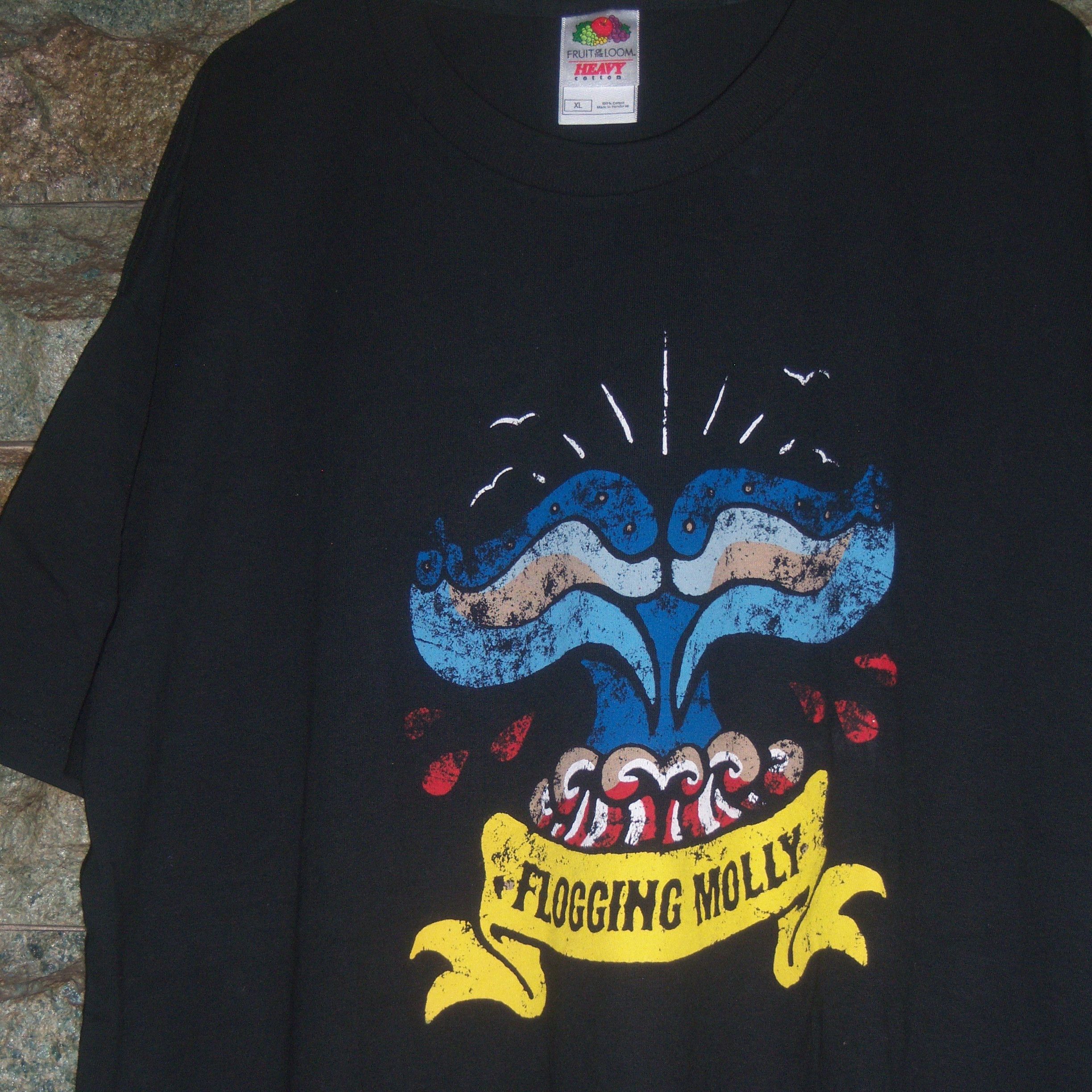 Band Tees × Vintage Y2k Flogging Molly Vintage Size US XL / EU 56 / 4 - 2 Thumbnail