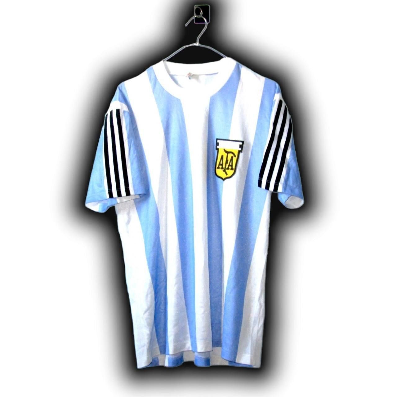 Adidas Argentina 1976 1977 1978 Home Shirt Jersey Size US L / EU 52-54 / 3 - 2 Thumbnail