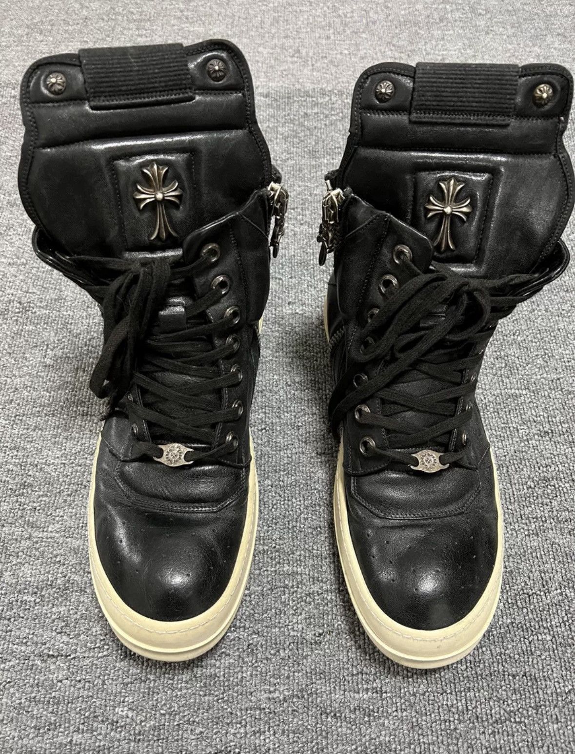 靴 rickowens Chrom hearts HOLY GRAIL RICK SIGNED Chrome Hearts x Rick Owens Geobasket