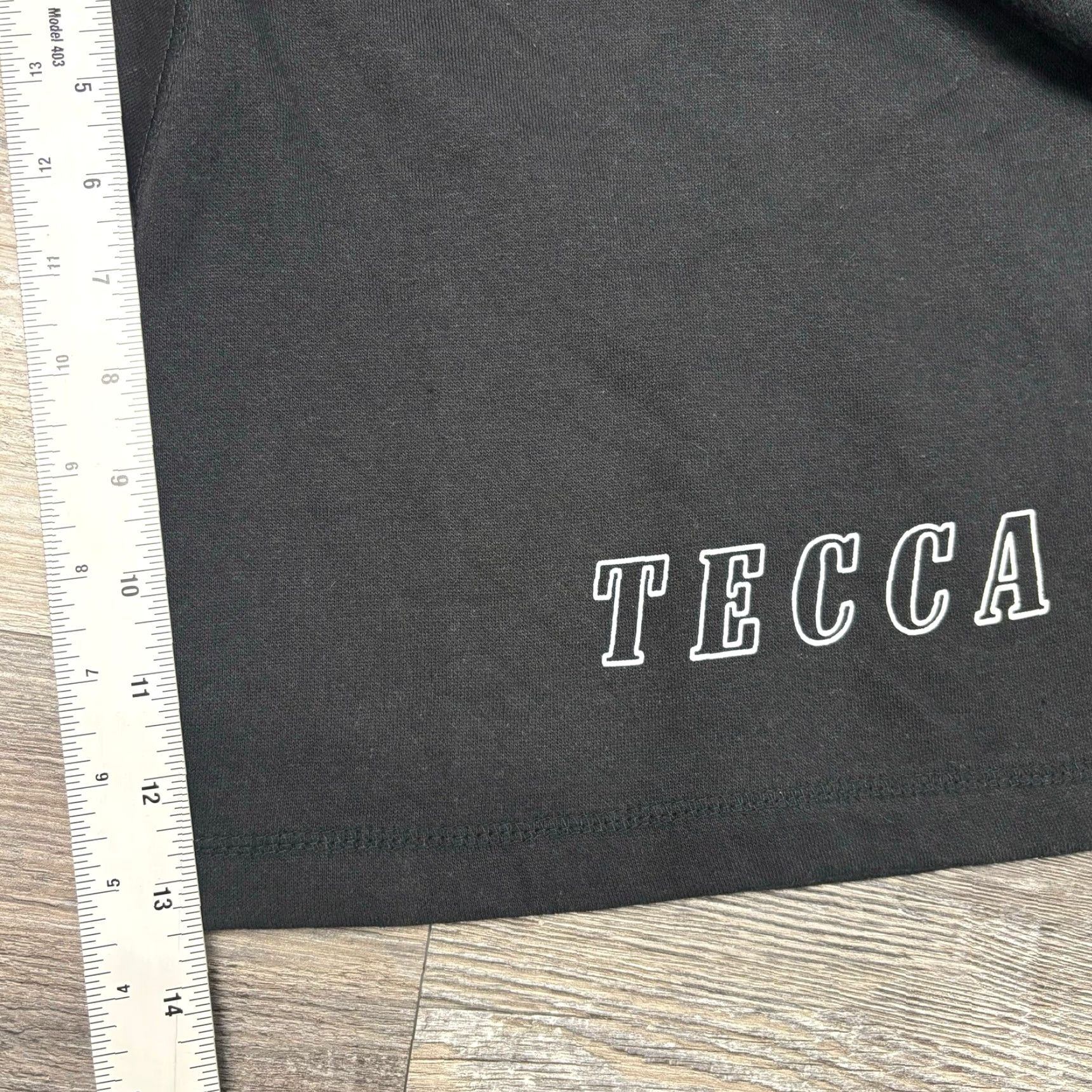 Vintage Lil Tecca Merch Out Of Love Black White Mens 2XL Sweat Shorts Size US 39 - 7 Thumbnail