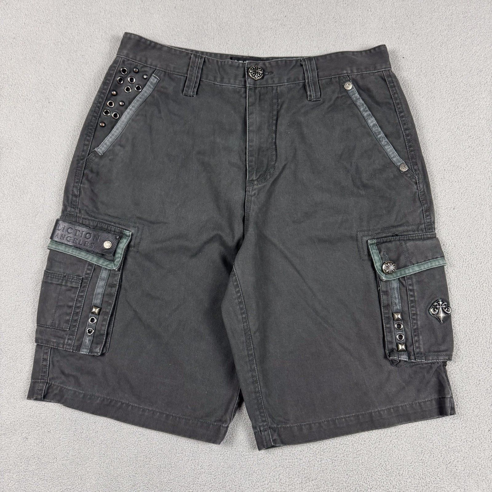 Affliction Affliction Cargo Shorts 32 Chrome Cybergrunge Y2K Mallgoth Size US 32 / EU 48 - 1 Thumbnail