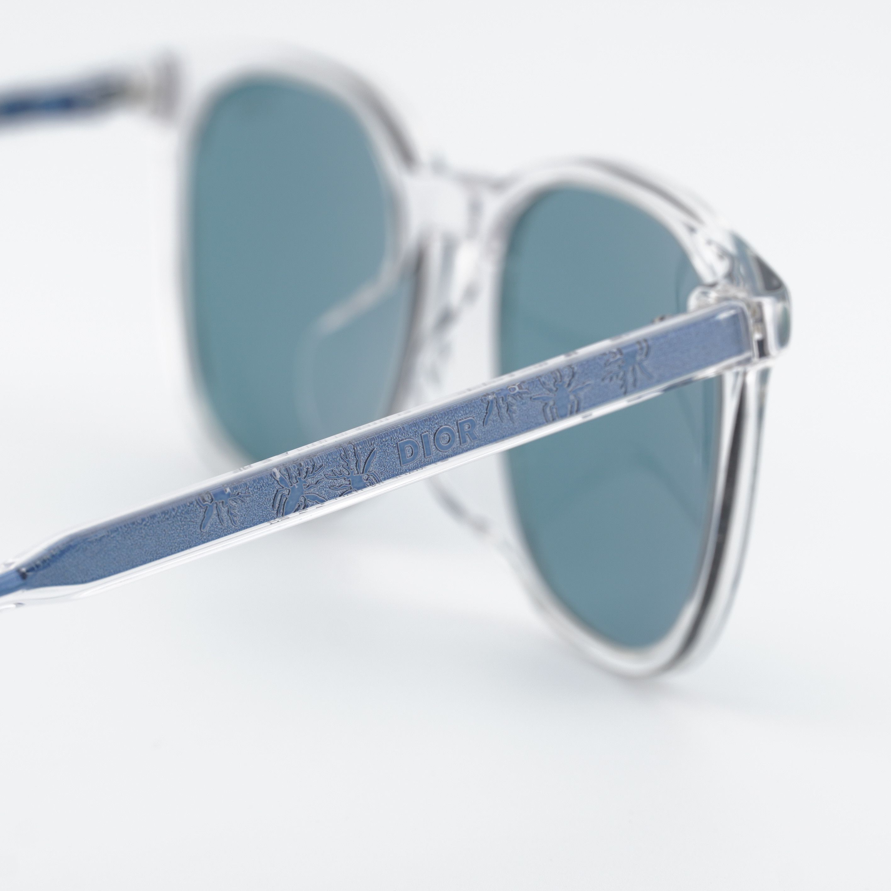 Dior Dior INDIOR S1F 85B7 Sunglasses Transparent Square Frame Size ONE SIZE - 7 Thumbnail