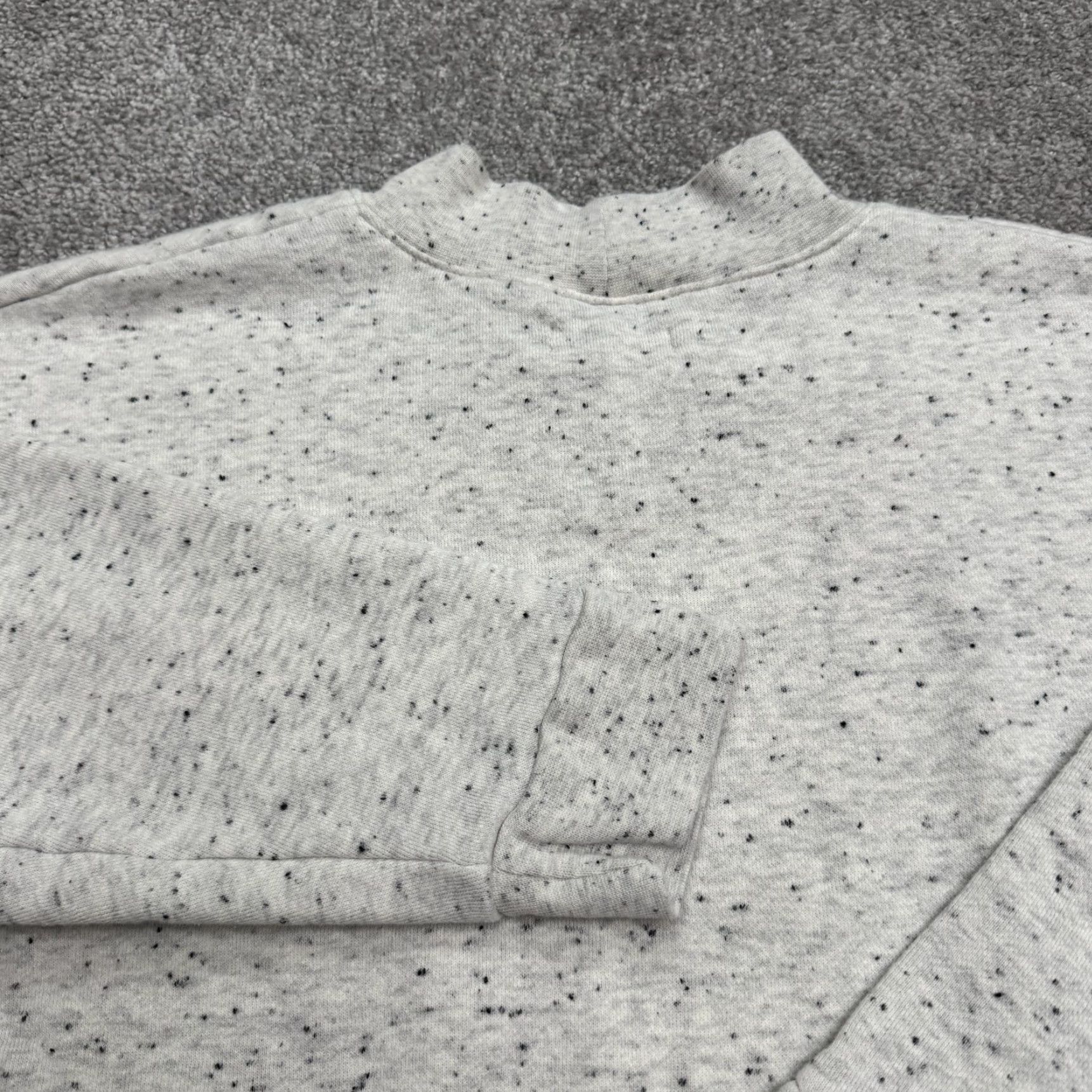 Madewell Madewell Sweatshirt V-Notch Pullover Gray Womens XL Regular Fit Size L / US 10 / IT 46 - 4 Thumbnail