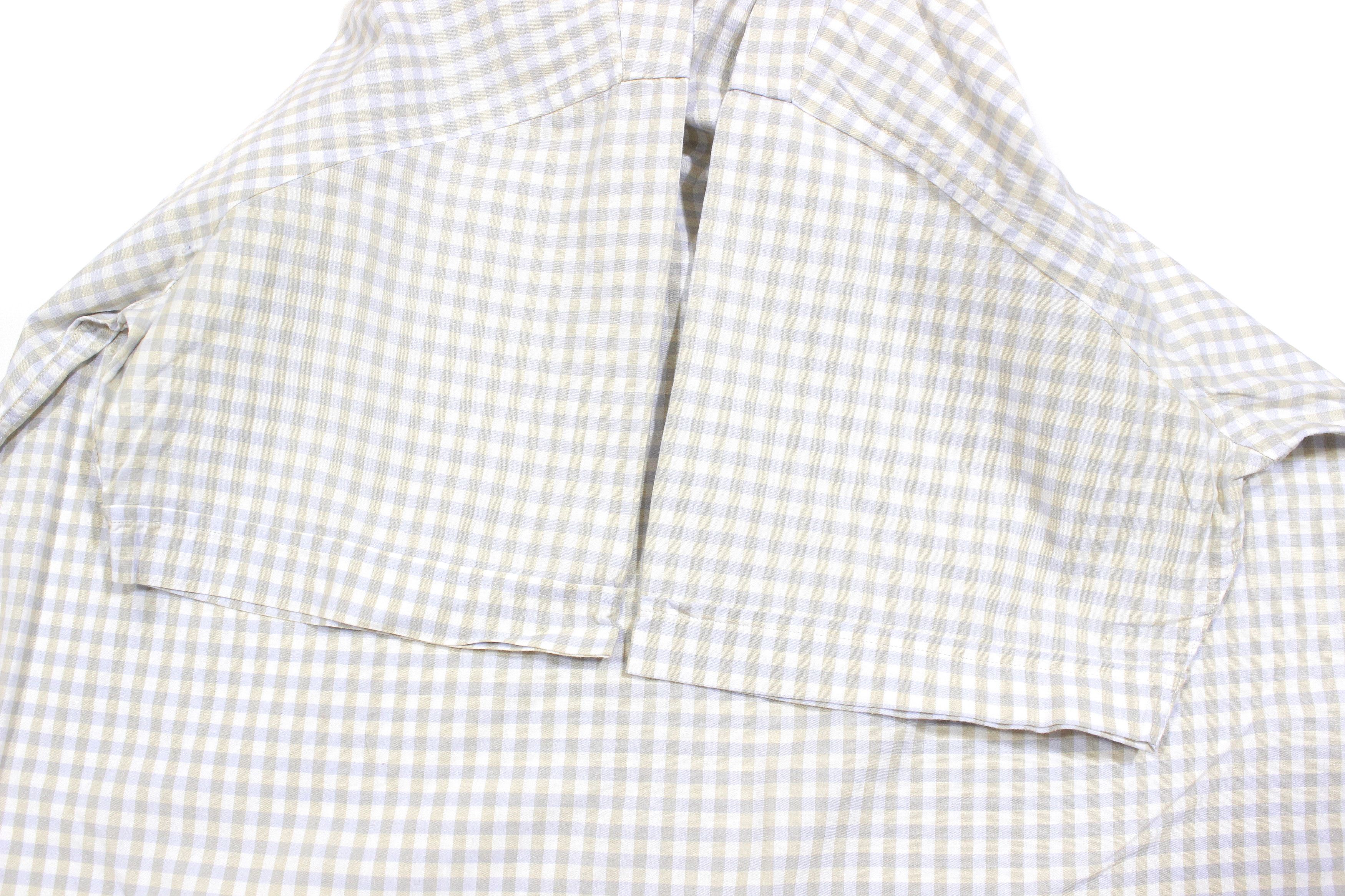 Dior 90S Logo Plaid Shortsleeve Shirt Vintage Size US XL / EU 56 / 4 - 7 Thumbnail
