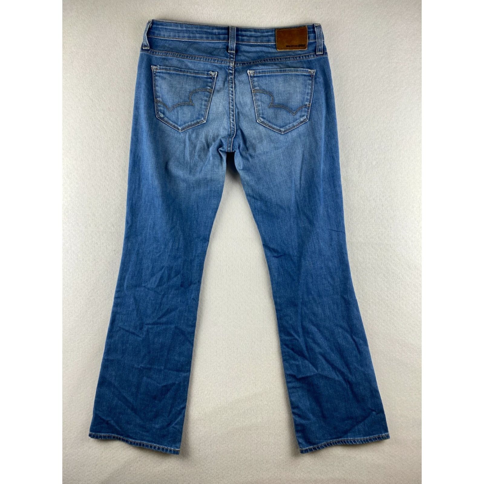 Denime BIG STAR Jeans Womens 28 Bootcut Jeans Low-Rise Denim Distressed Blue 5-Pocket Regular Stretch Womens Size 28" / US 6 / IT 42 - 7 Thumbnail