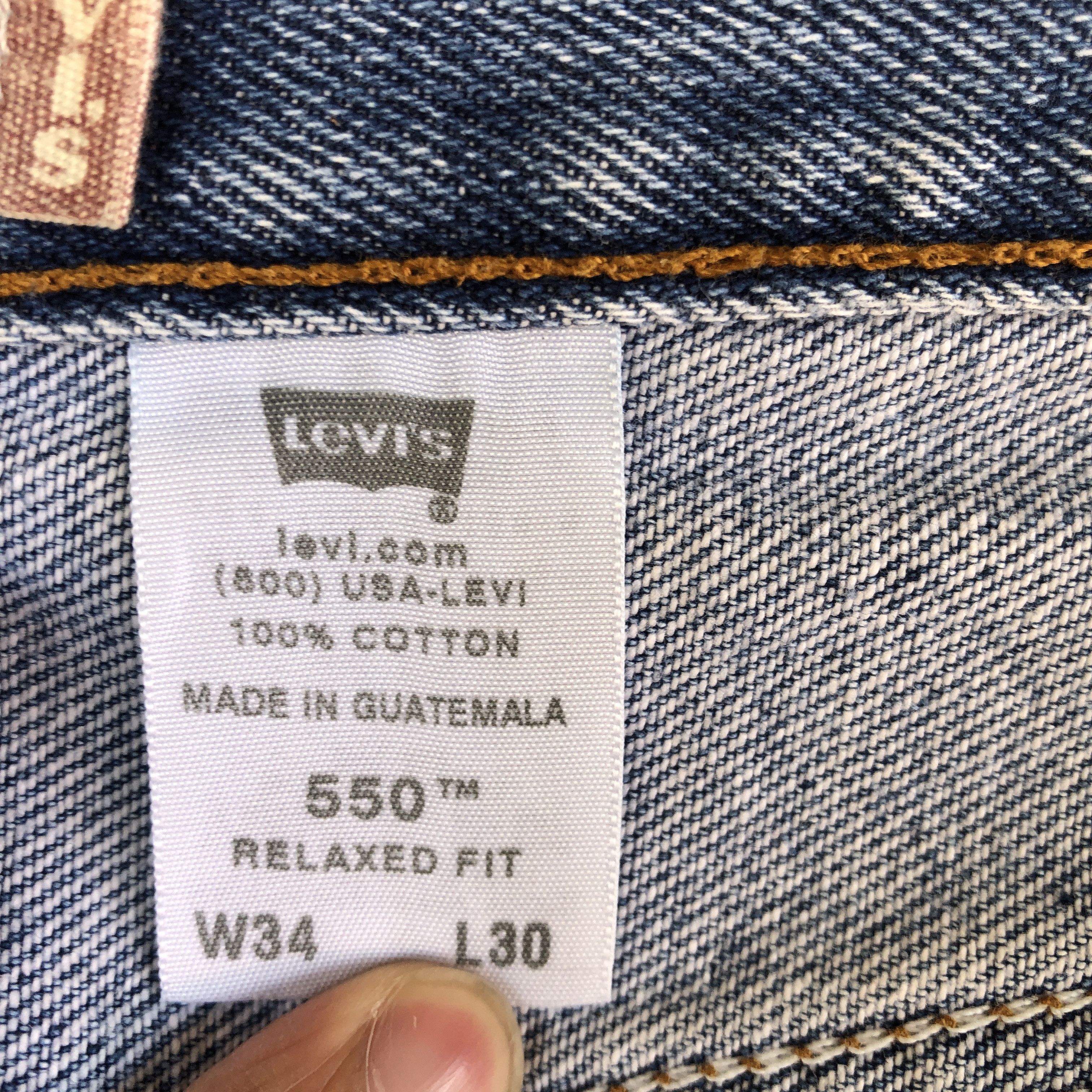 Levi's Vintage Y2K Rusty Levis 550 Baggy Jeans Levi's Faded Denim Size US 32 / EU 48 - 9 Thumbnail