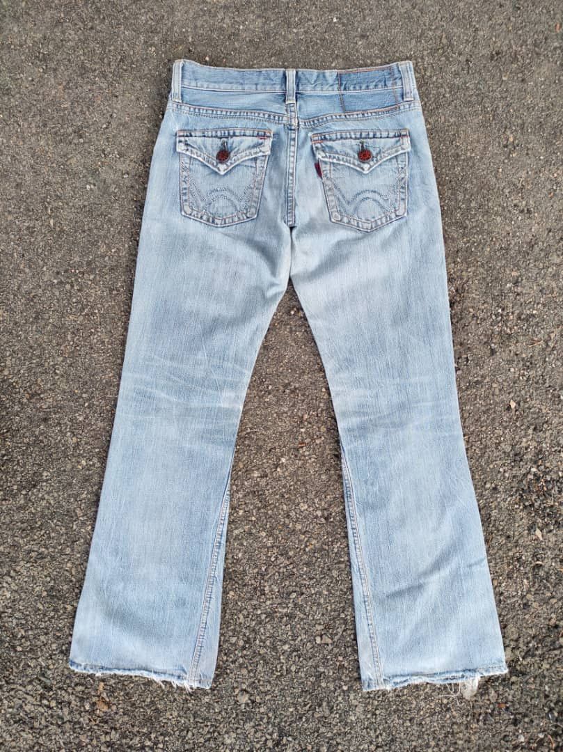 Edwin FLARE VINTAGE EDWIN FADED RIPPED JEANS DENIM PANTS Size US 30 / EU 46 - 2 Thumbnail