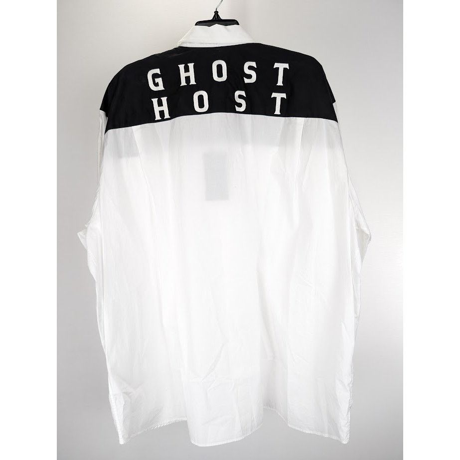 Raf Simons o1rshd1 Americano Bicolor Shirt With Embroidery White/Black Size US L / EU 52-54 / 3 - 12 Thumbnail