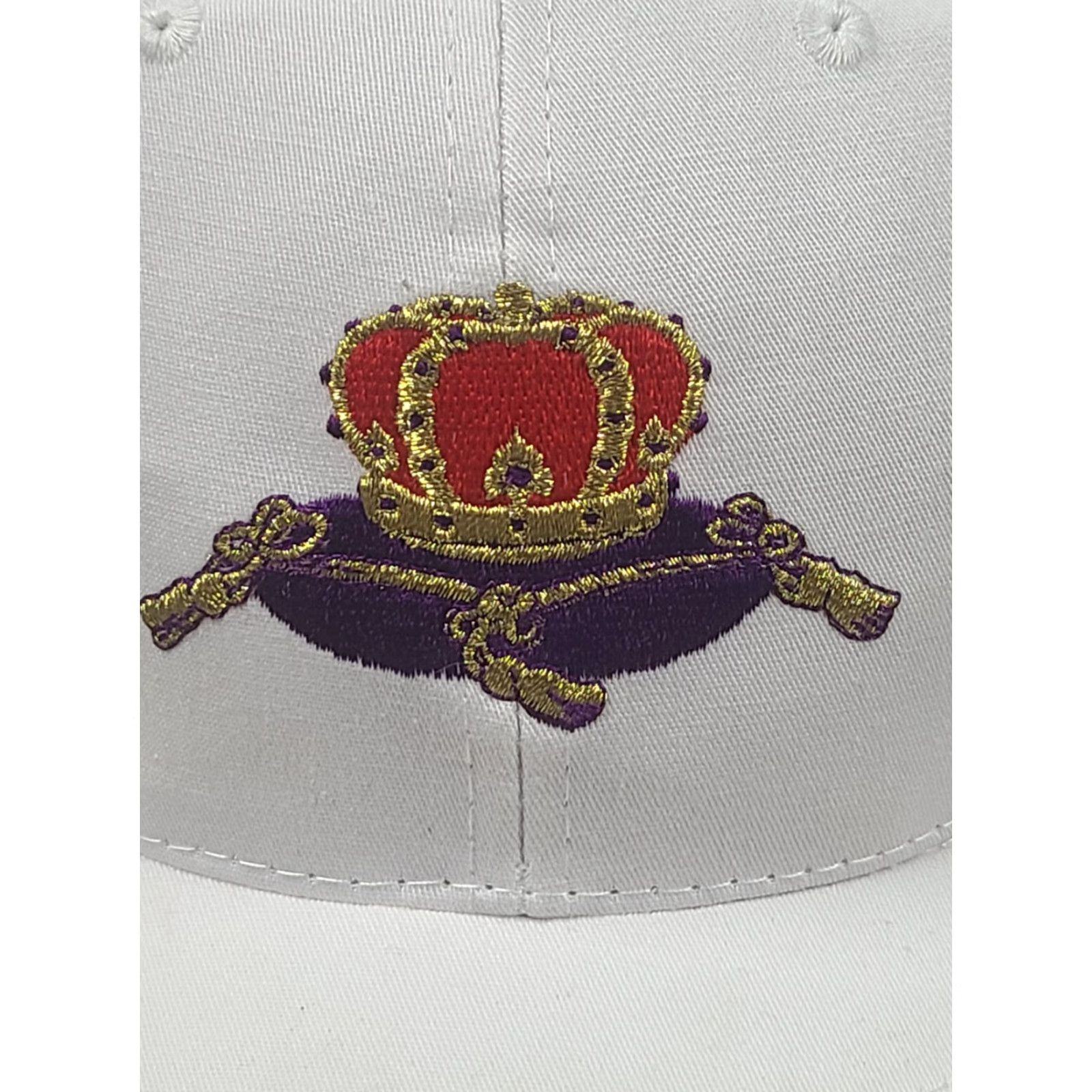 Vintage VINTAGE Crown Royal Alcohol Promo Strapback Hat White Crown Embroidered Crown Royal USA 90s Men Adjustable Knit Cap Size ONE SIZE - 2 Thumbnail