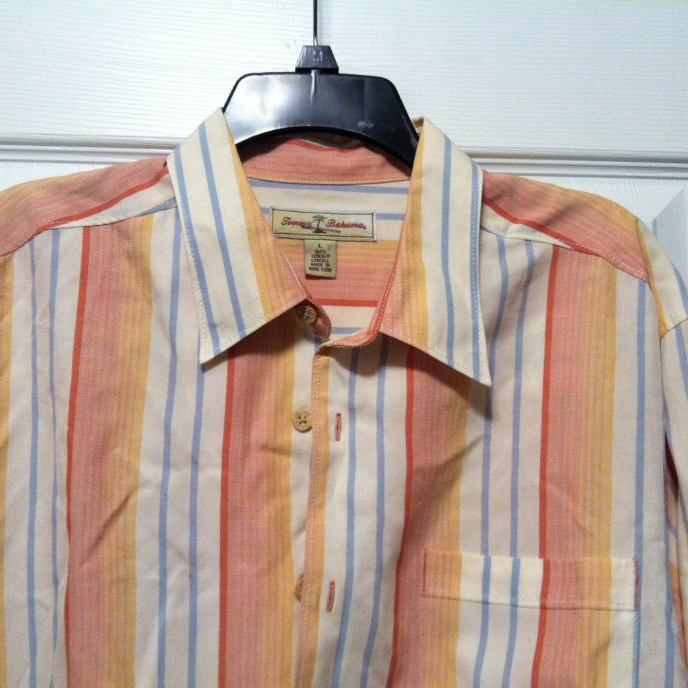 Tommy Bahama TOMMY BAHAMA MENS 100%TENCEL LYOCELL CASUAL SHIRT SIZE: L Size US L / EU 52-54 / 3 - 2 Thumbnail