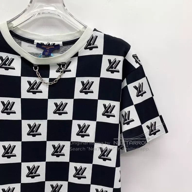 Louis Vuitton Louis Vuitton Color-block logo crewneck cotton short-sleev Size US M / EU 48-50 / 2 - 3 Thumbnail