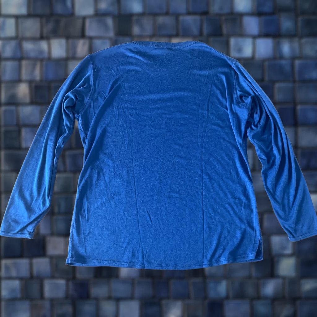 Patagonia VINTAGE Patagonia Shirt Mens L Blue Capilene Midweight Base Layer USA Capilene 90s 80s Outdoor Sports USA Shirts Mens Blue Capilene Shirt Size US L / EU 52-54 / 3 - 1 Thumbnail