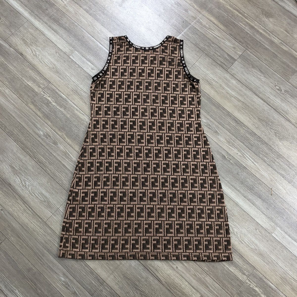 Fendi Vintage Fendi Maslia FF Monogram Tank Top Luxury Size M / US 6-8 / IT 42-44 - 12 Thumbnail